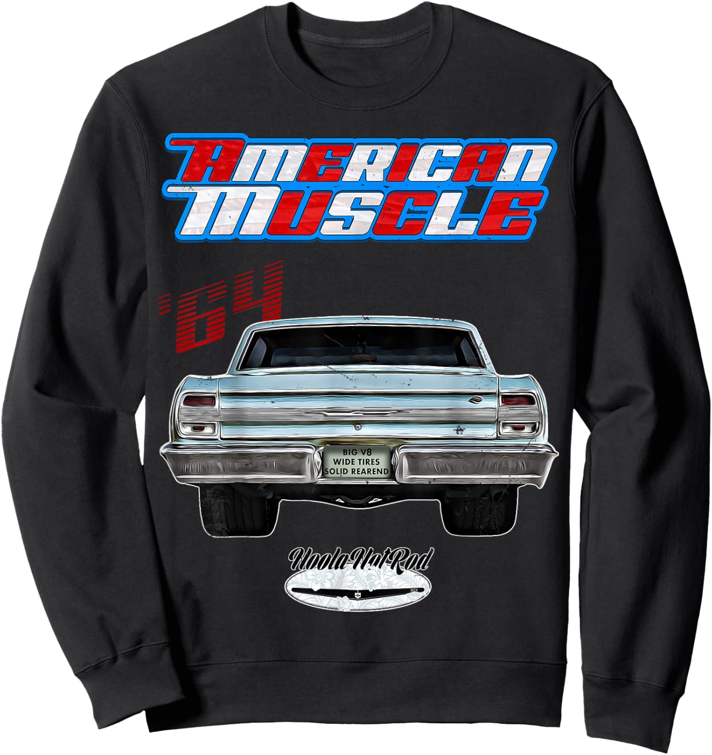 1964 Chevelle,Muscle Car,SS454,SS427,SS396,Hotrod,drag race Sweatshirt - Sweatshirt | Black