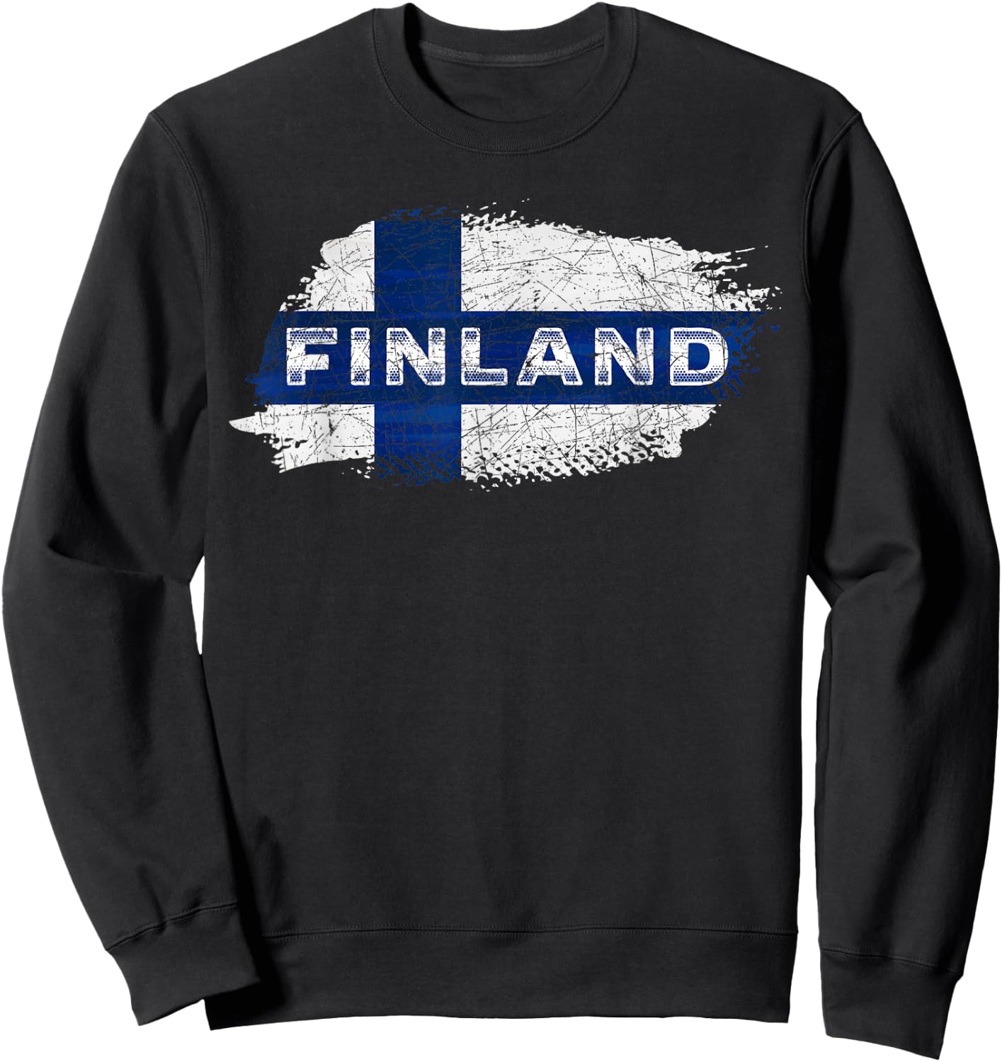 Finnish Flag Sisu Finn Pride Scandinavian Culture Finland Sweatshirt - Sweatshirt | Black