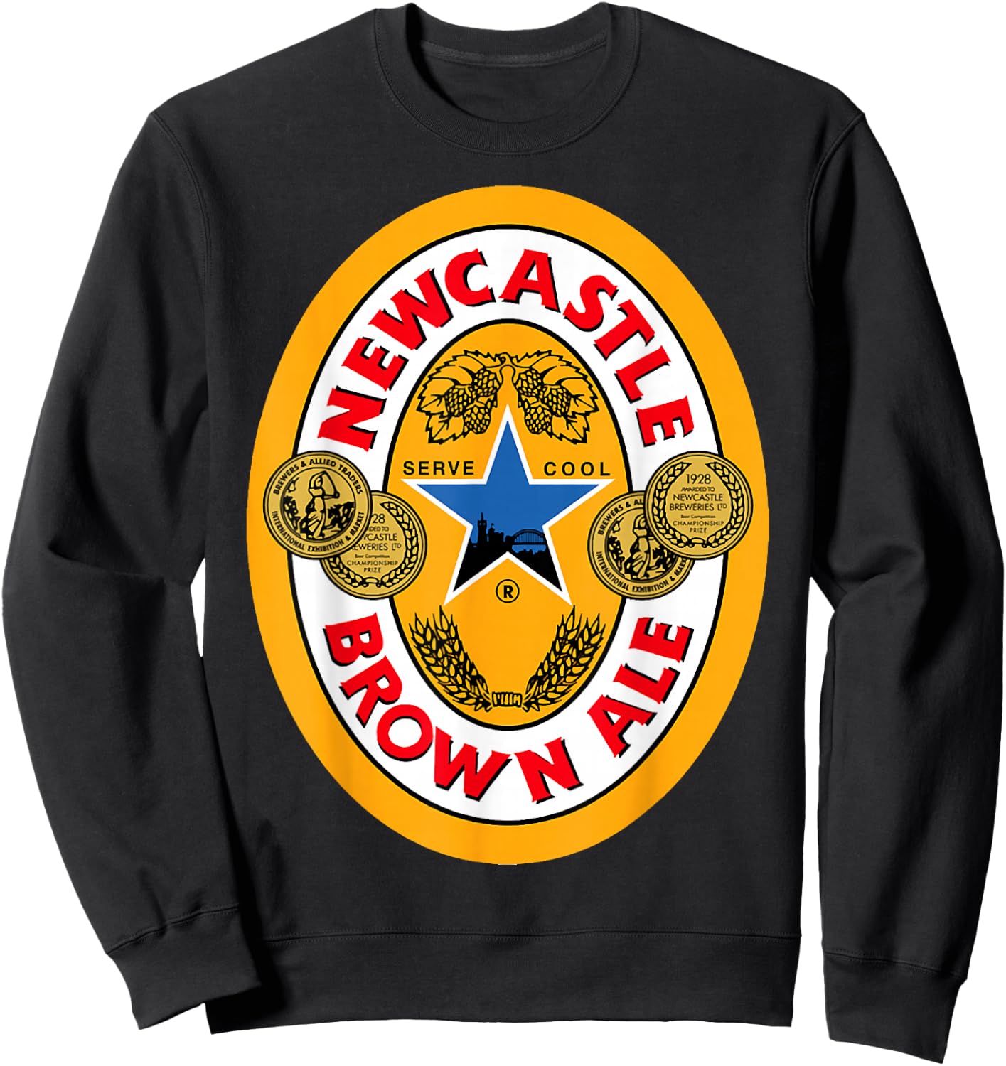 N.ewcastle funny b.rown a.le b.eer Sweatshirt - Sweatshirt | Black