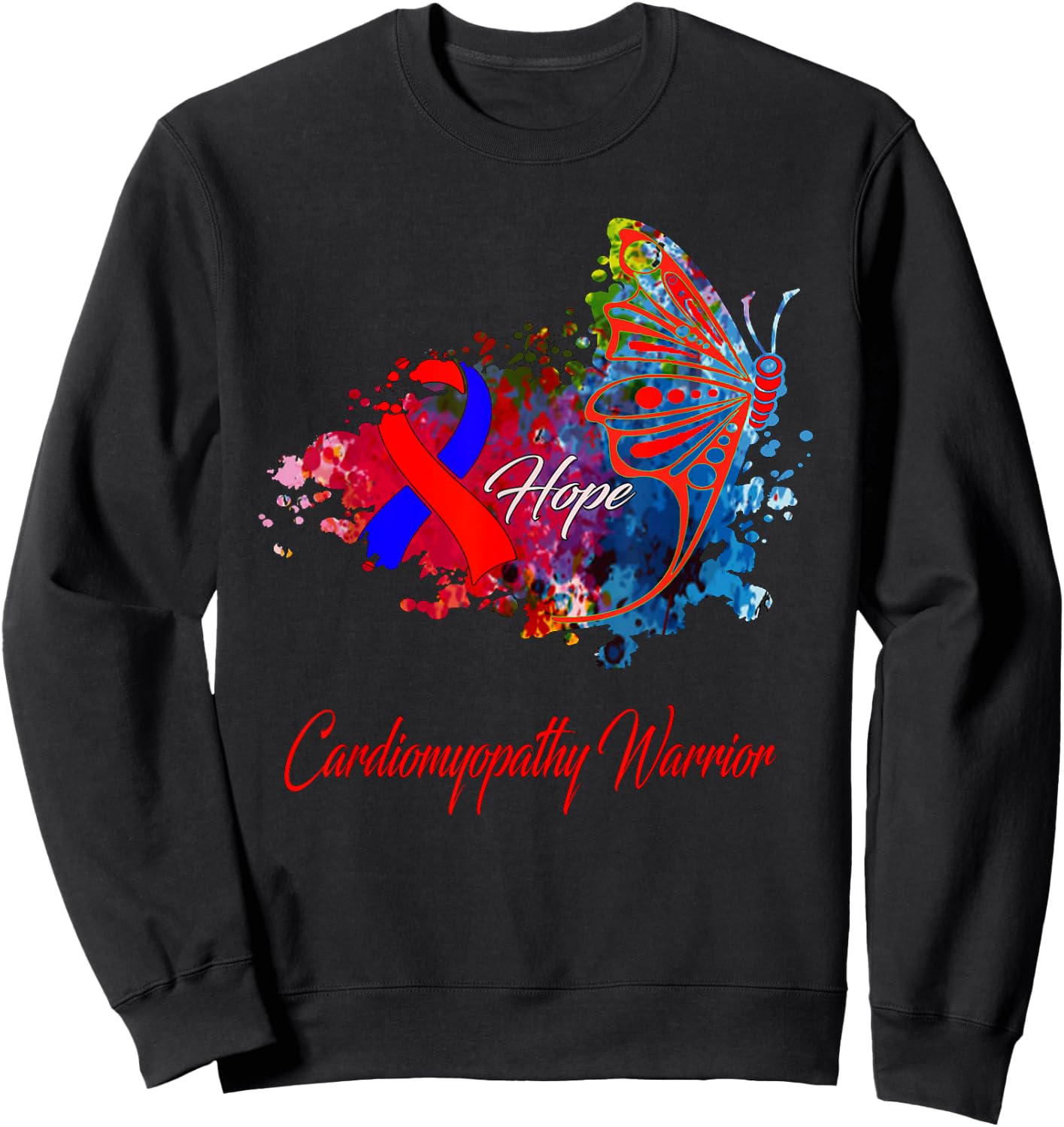 cardiomyopathy Awareness Sweatshirt - Sweatshirt | Black