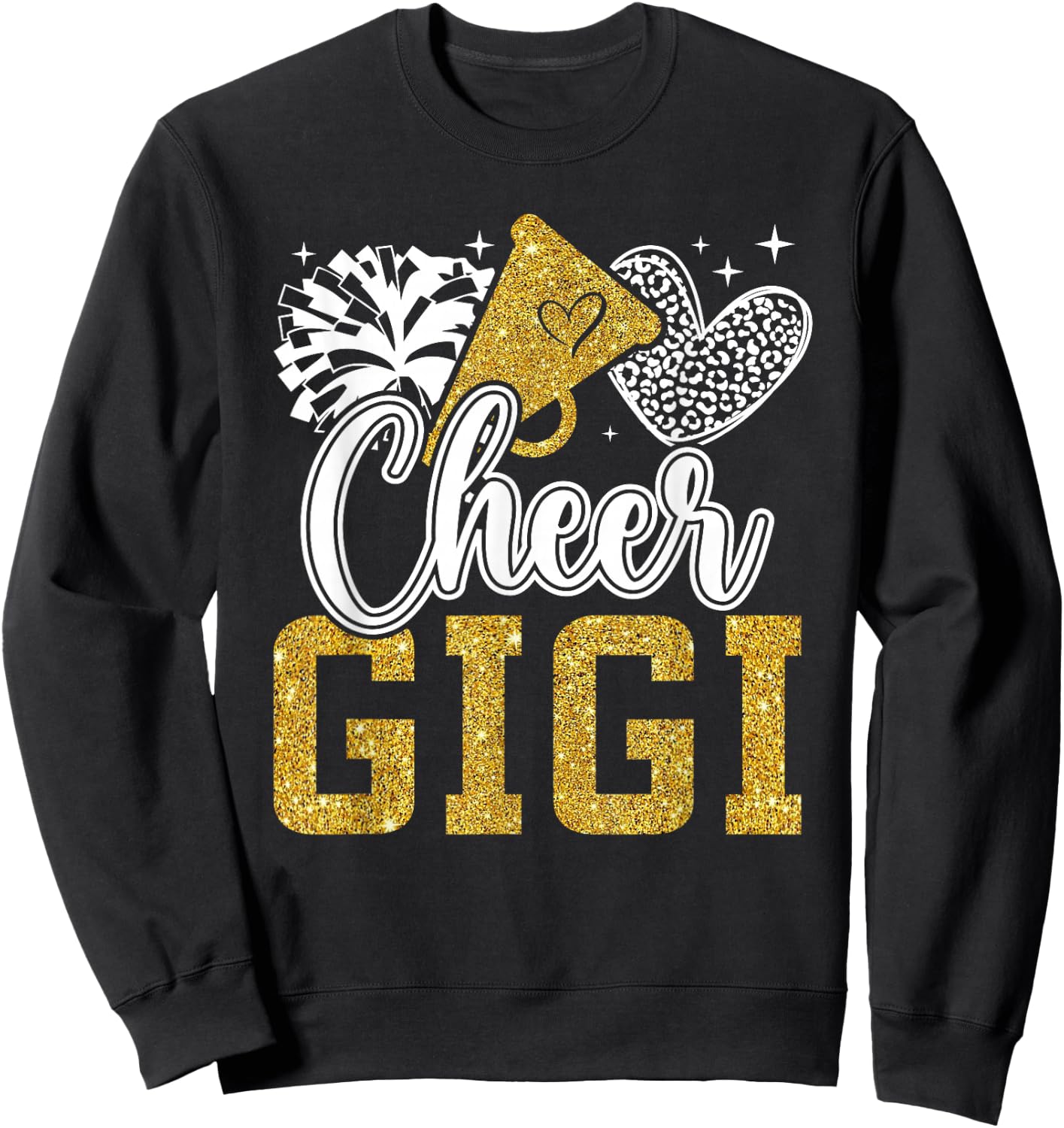 Cheer Gigi Of A Cheerleader Gigi Grandma Cheerleading Gigi Sweatshirt - Sweatshirt | Black