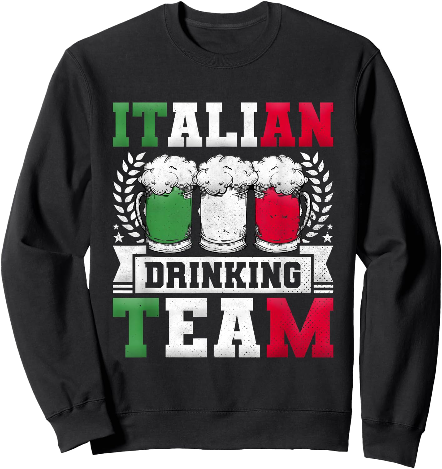 Italian Drinking Team, Beer Day Sweatshirt - Sweatshirt | Black