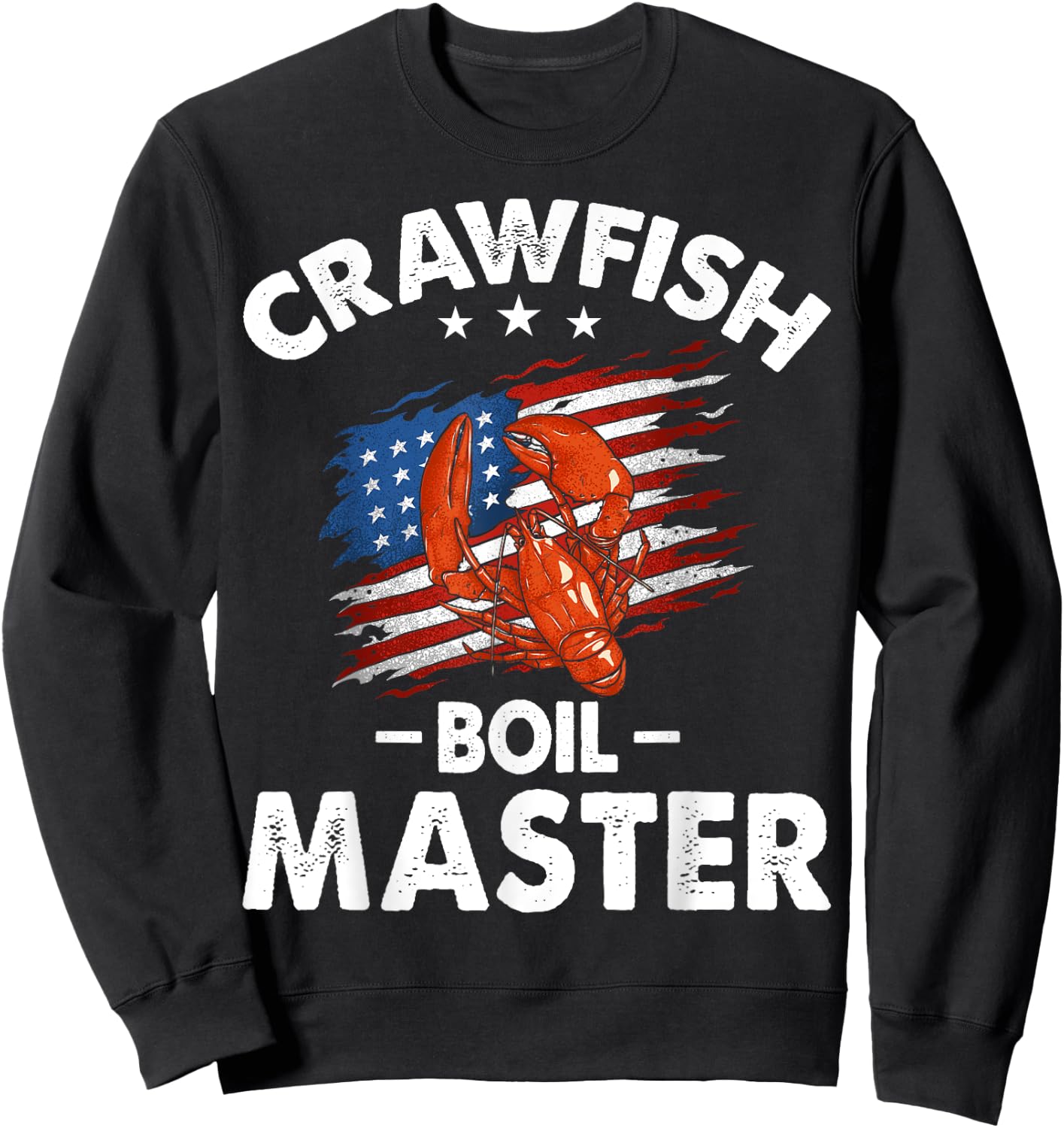 Crawfish Boil Master - Crawfish Boiling Crab Mud Bug Sweatshirt - Sweatshirt | Black