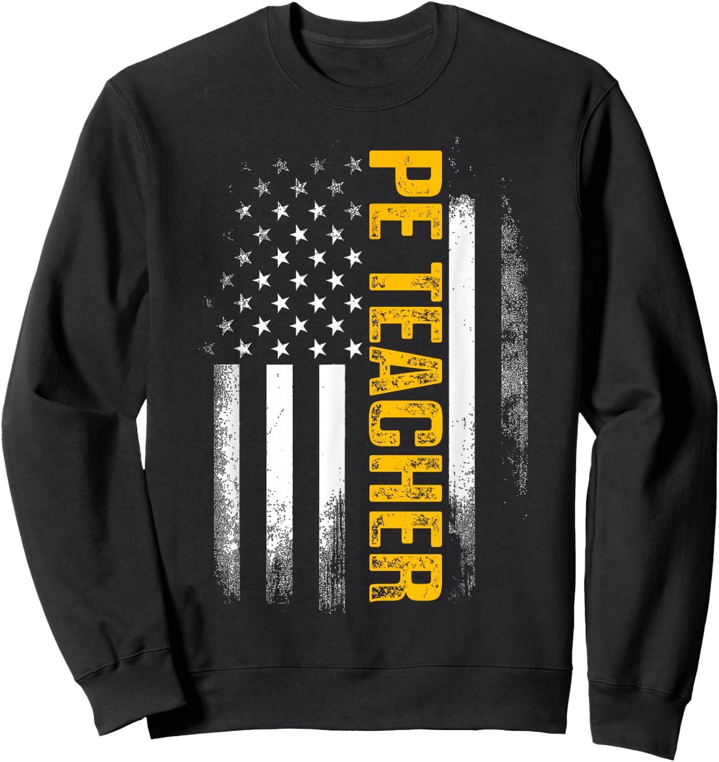 PE Physical Education Teacher Flag Gifts Men Women Sweatshirt - Sweatshirt | Black