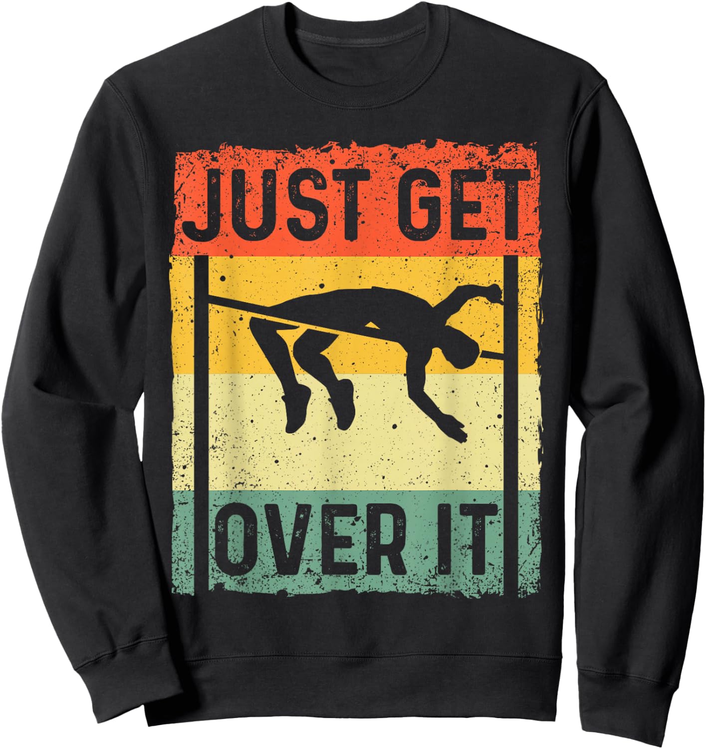 Cool High Jump Design Women High Jump Sport Lovers Sweatshirt - Sweatshirt | Black
