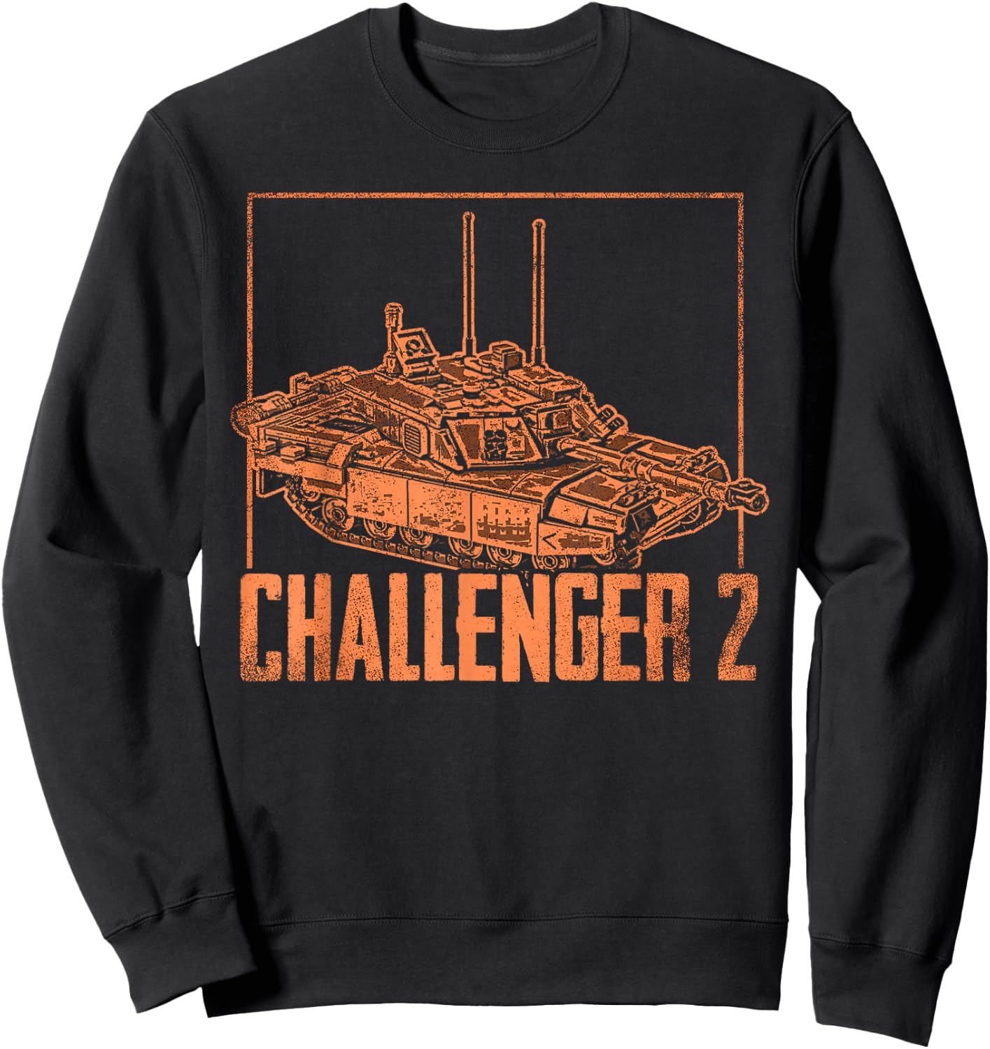 Challenger 2 Battle Tank United Kingdom British Military Sweatshirt - Sweatshirt | Black