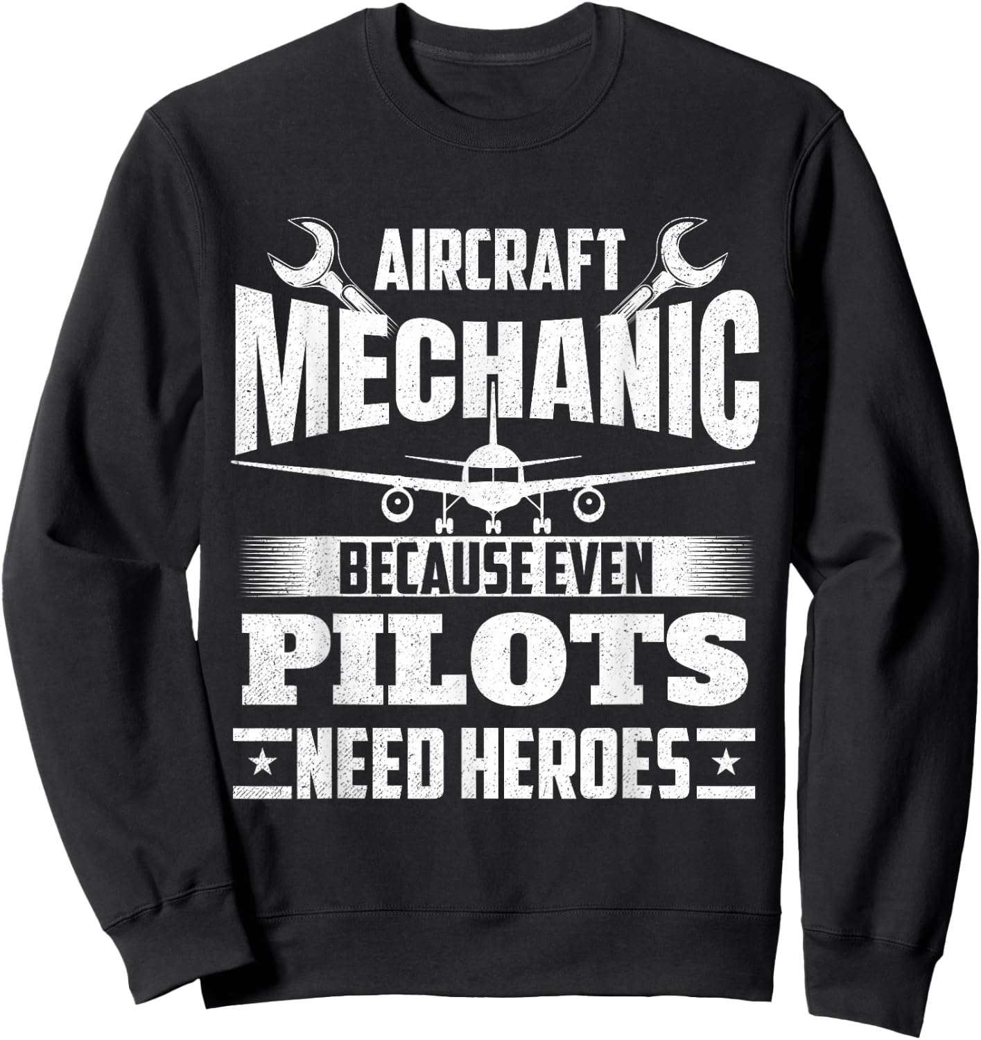 Aircraft Mechanic - Airplane Maintenance Engineer Aviation Sweatshirt - Sweatshirt | Black