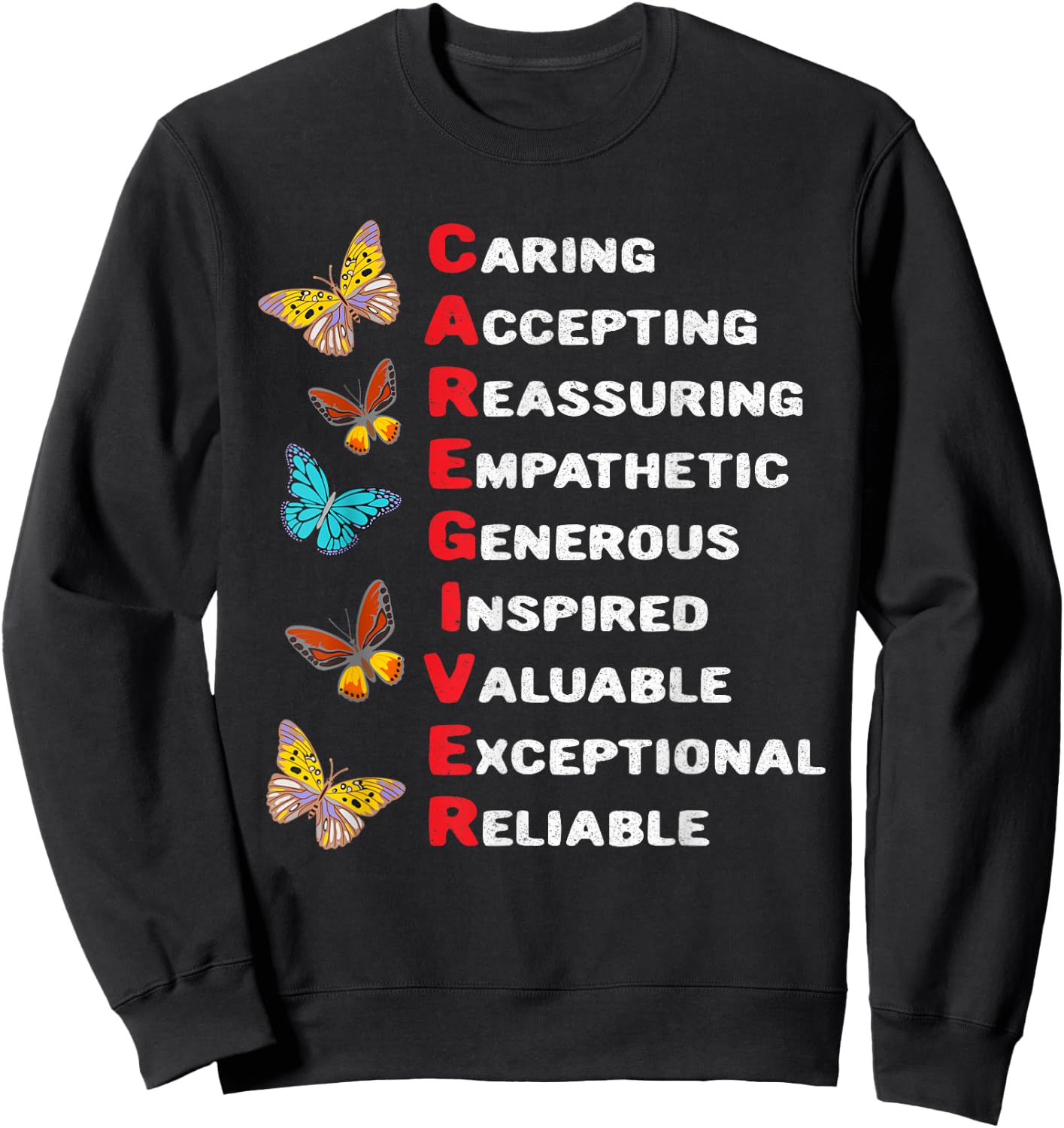 Patient Care Assistant Home Health Worker Caregiver Sweatshirt - Sweatshirt | Black