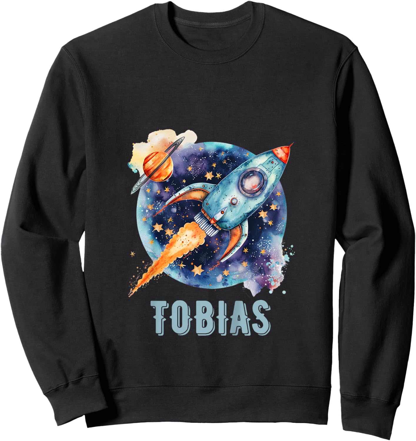 Kids TOBIAS Name Baby Boy Nursery Room Theme Decor Gifts Sweatshirt - Sweatshirt | Black