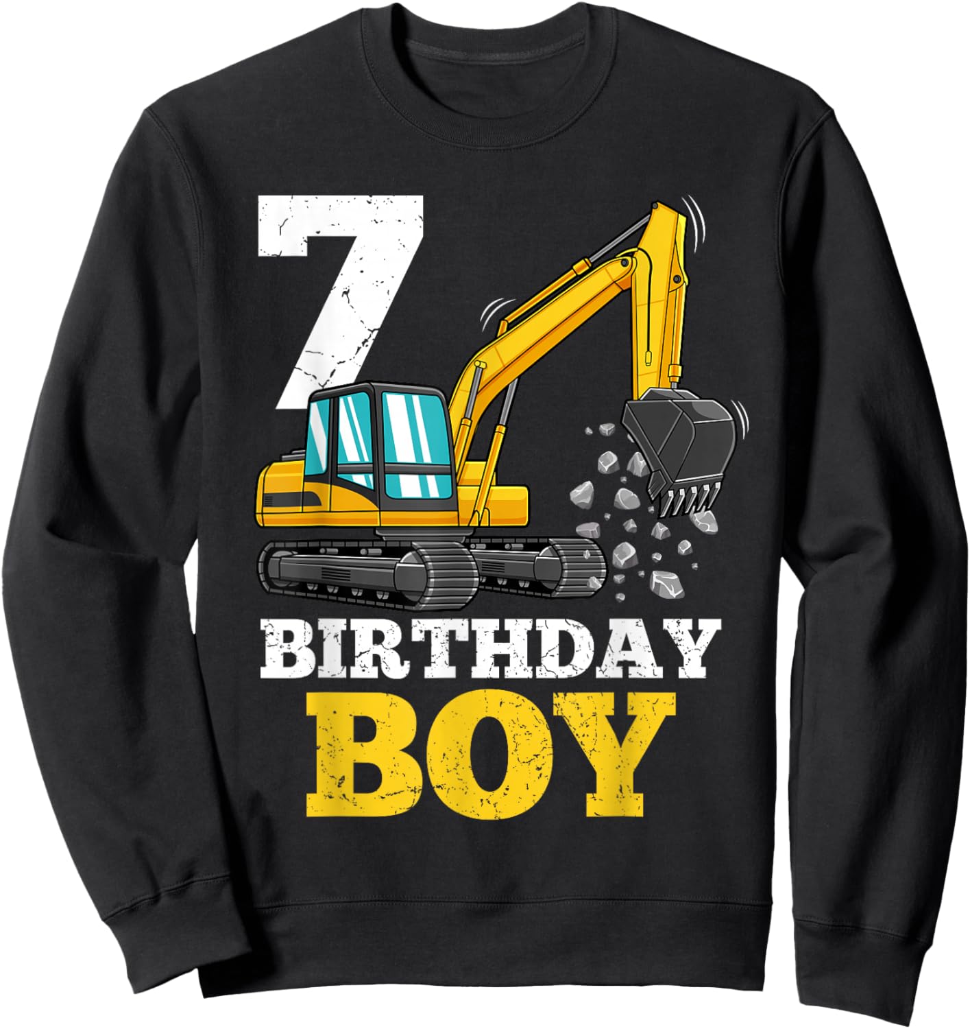 I'm 9 This Is How I Roll Monster Truck 9th Birthday Gift Sweatshirt - Sweatshirt | Black