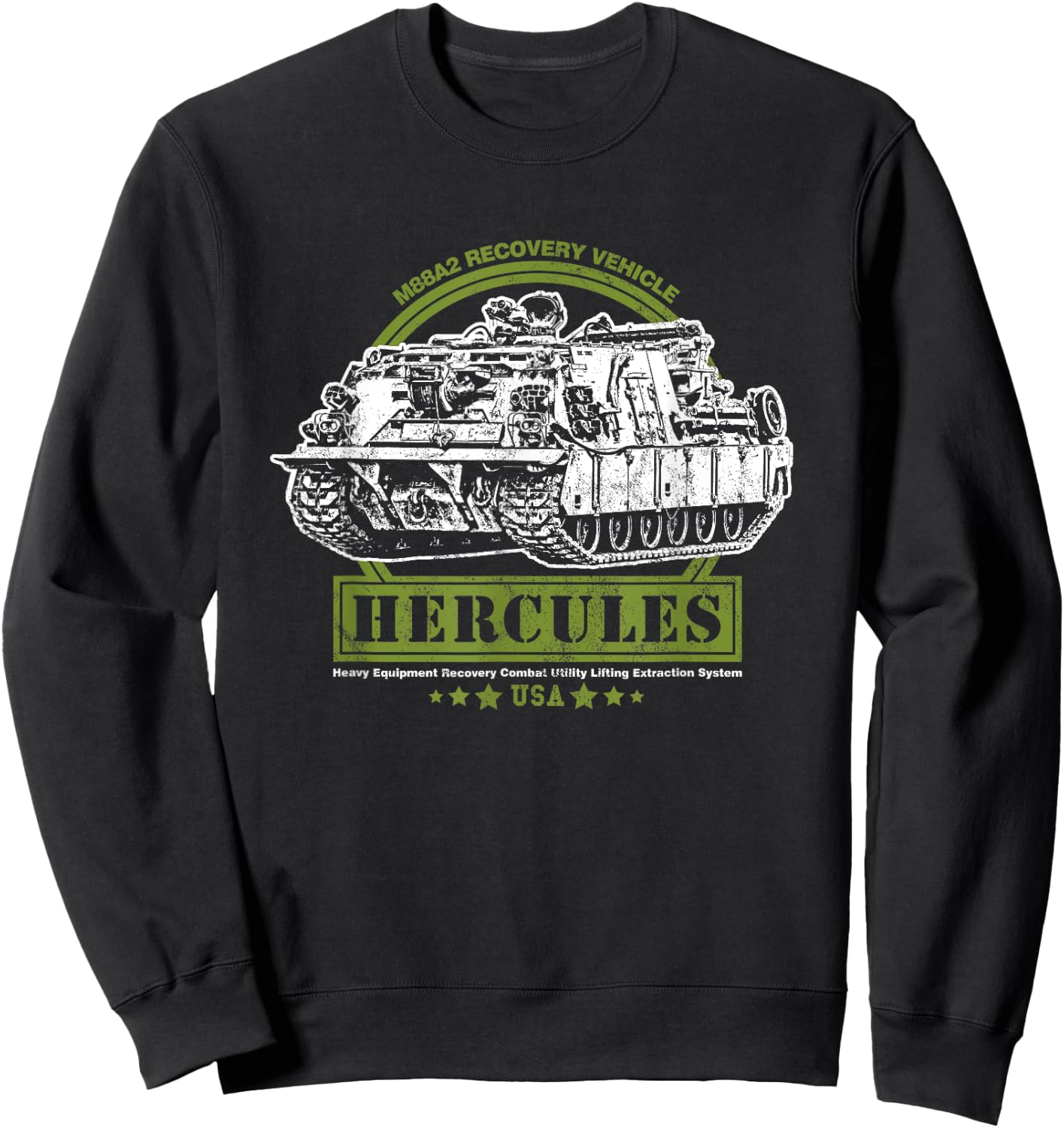 M88 Recovery Vehicle - M88A2 HERCULES ARV Sweatshirt - Sweatshirt | Black