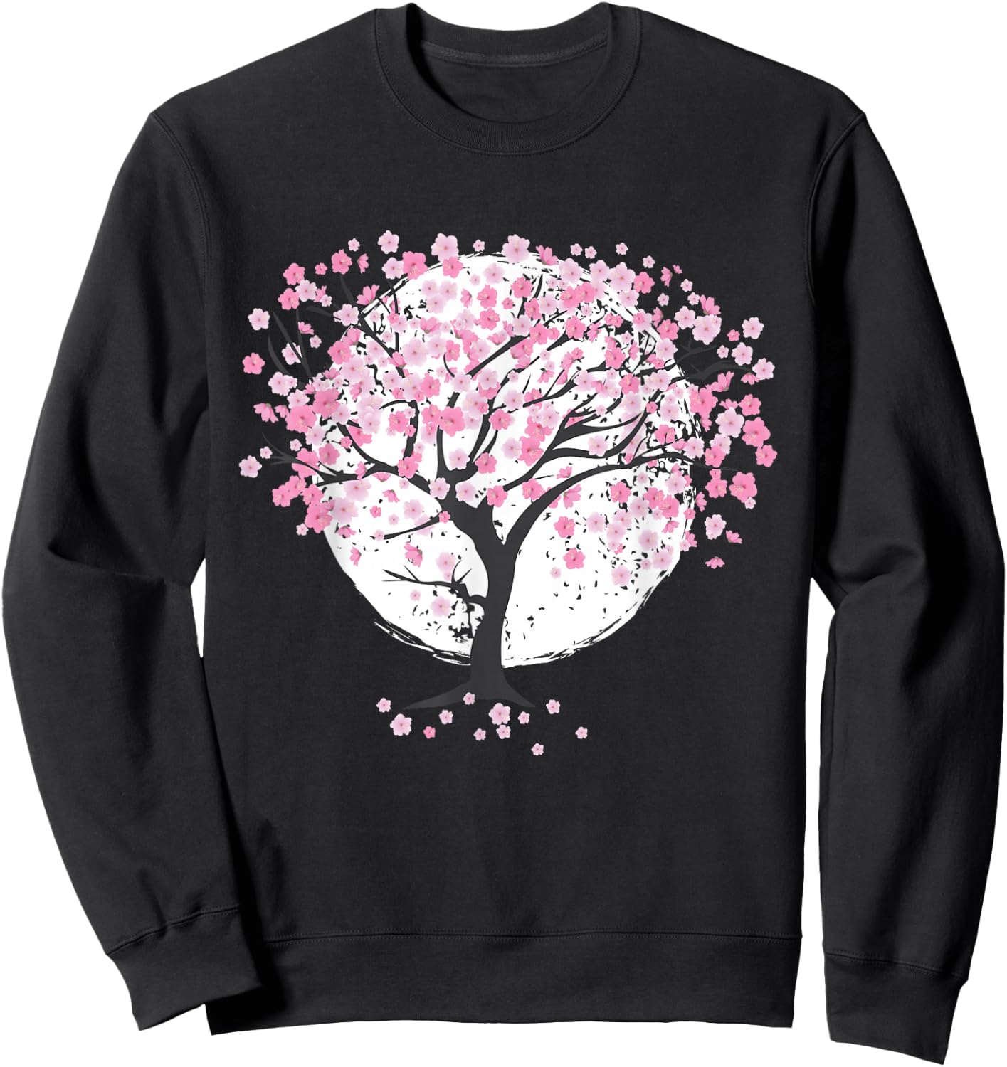 Cherry Blossoms, Cherry Tree, Japanese Blossoms, Spring Japanese Sweatshirt - Sweatshirt | Black