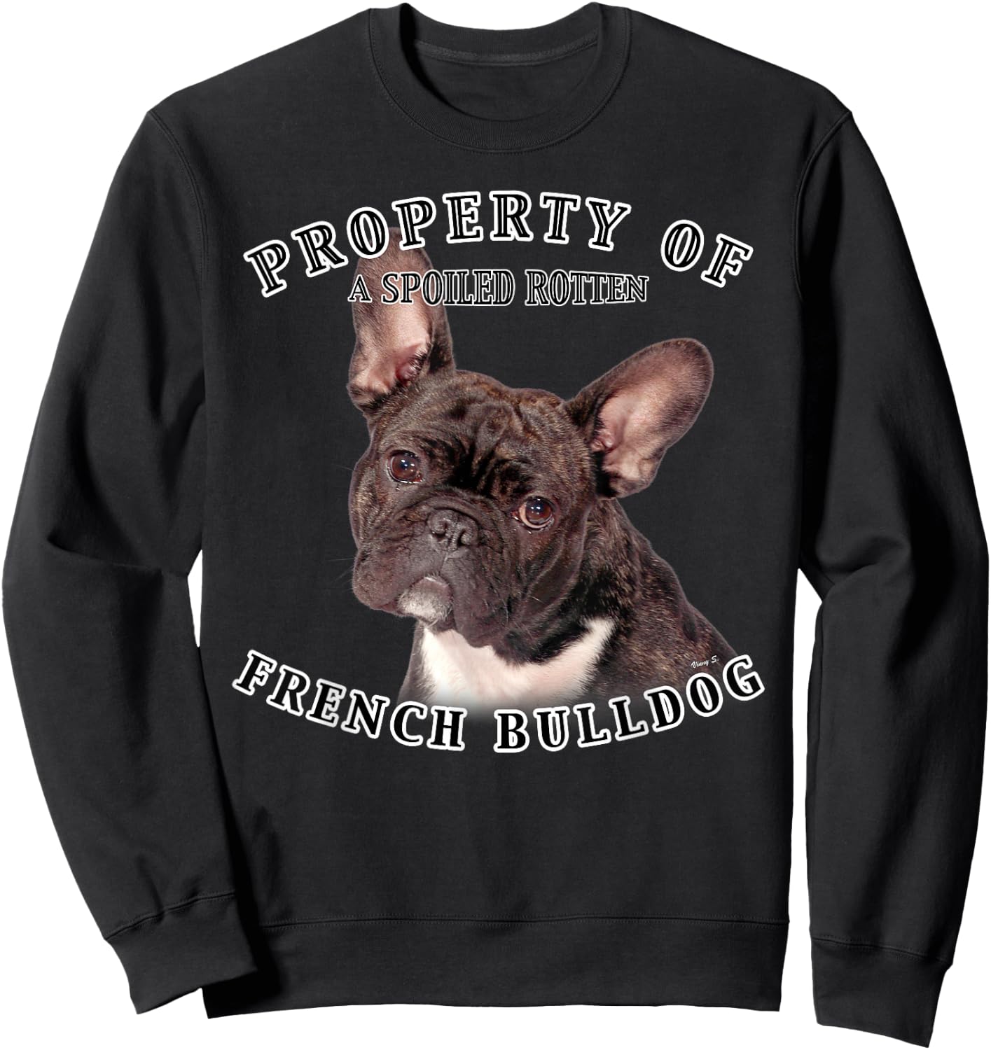 French Bulldog Brindle Owner Funny French Bulldog Sweatshirt - Sweatshirt | Black