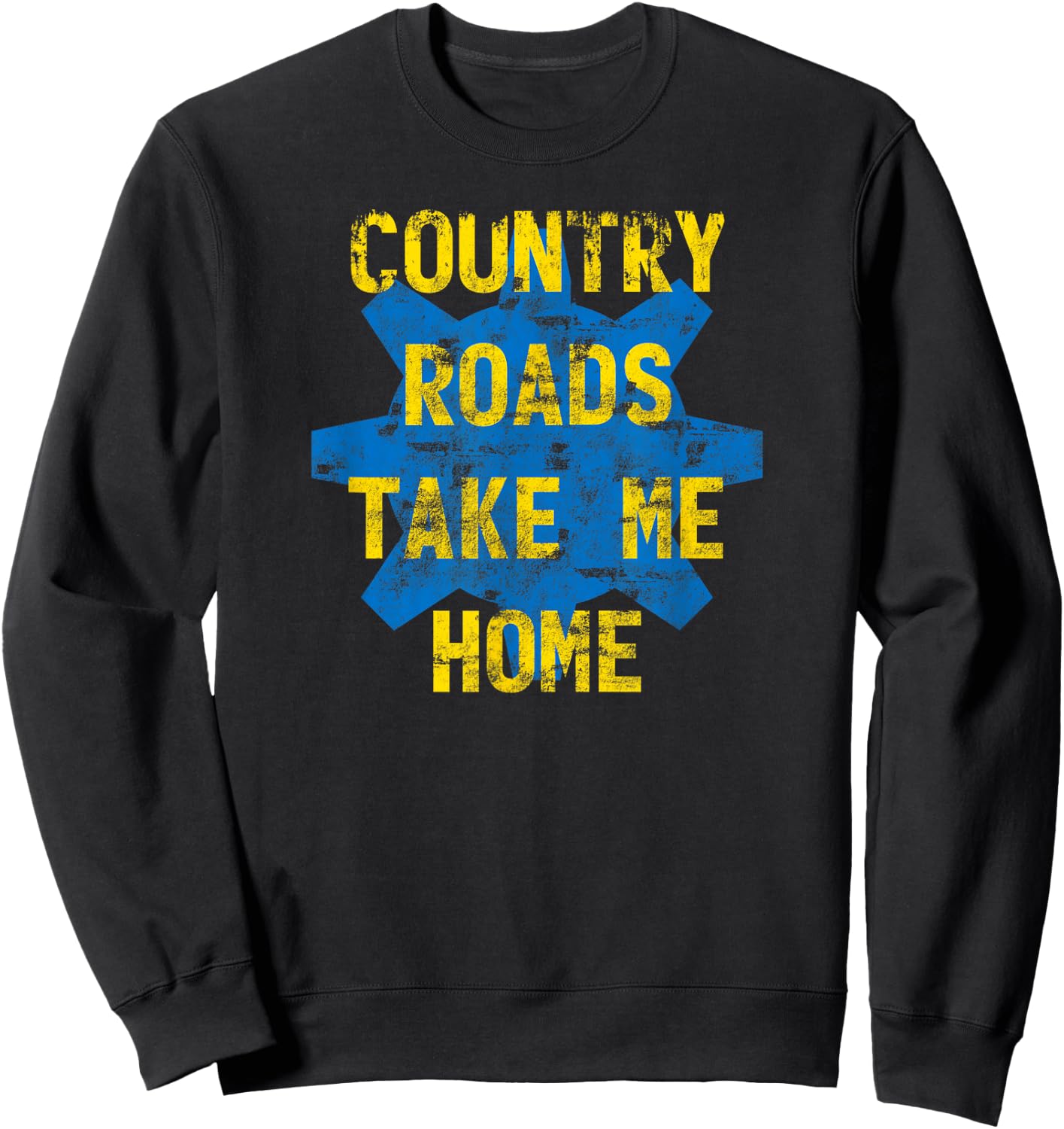 MathWare Country Roads Take Me Home Vault Gear 76 Gift Sweatshirt - Sweatshirt | Black
