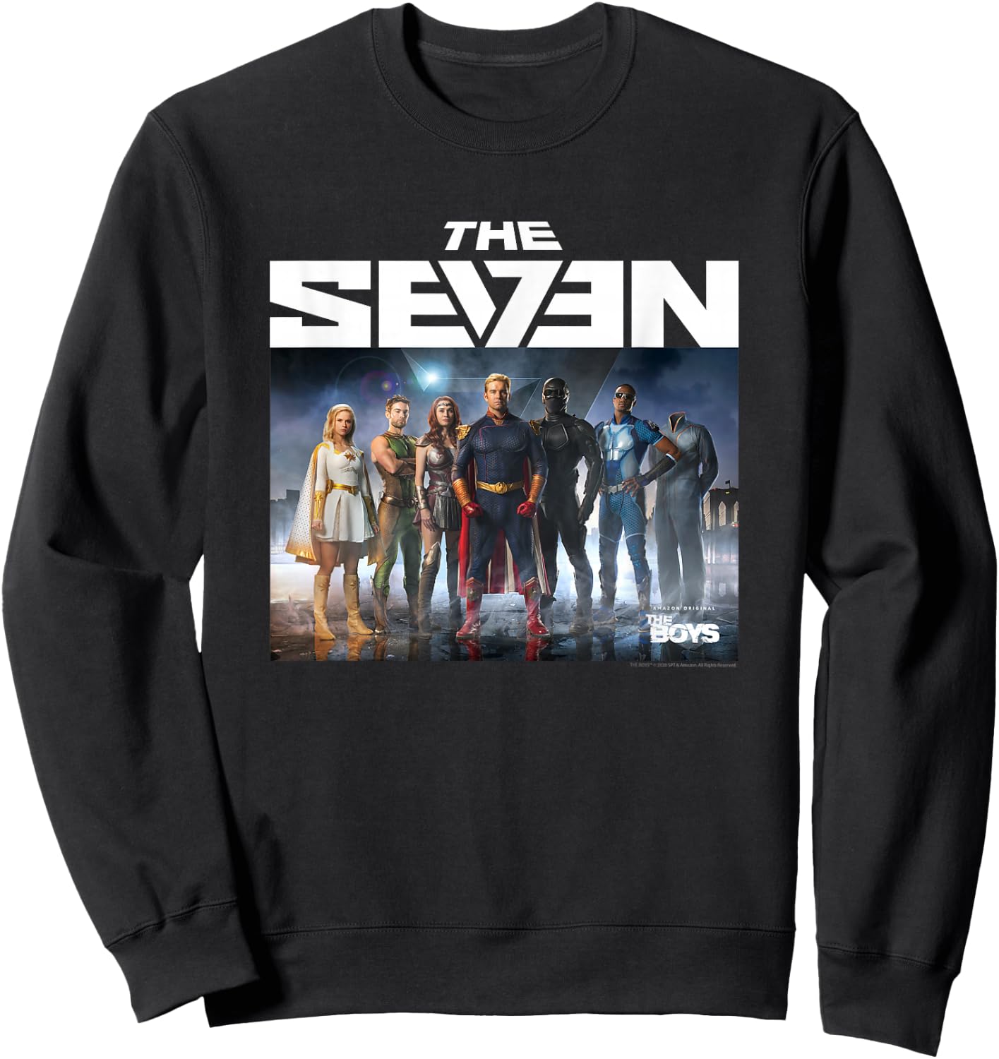 The Boys The Seven Photo Superhero TV Show Sweatshirt - Sweatshirt | Black