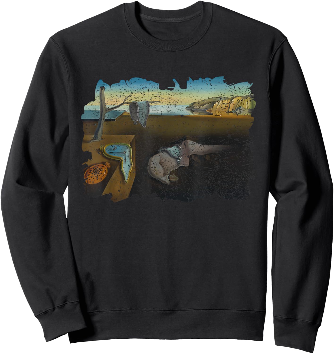 The Persistence of Memory of Famous Painting Sweatshirt - Sweatshirt | Black