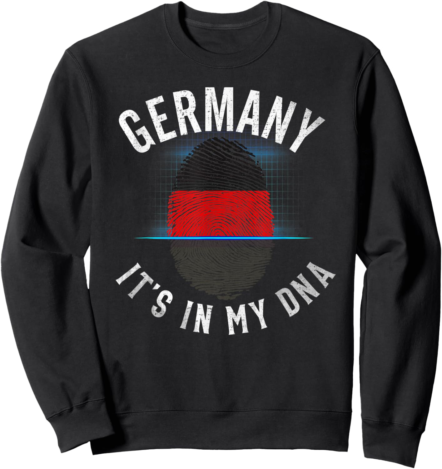 Vintage Germany Flag - It Is In My DNA - German Gift Sweatshirt - Sweatshirt | Black