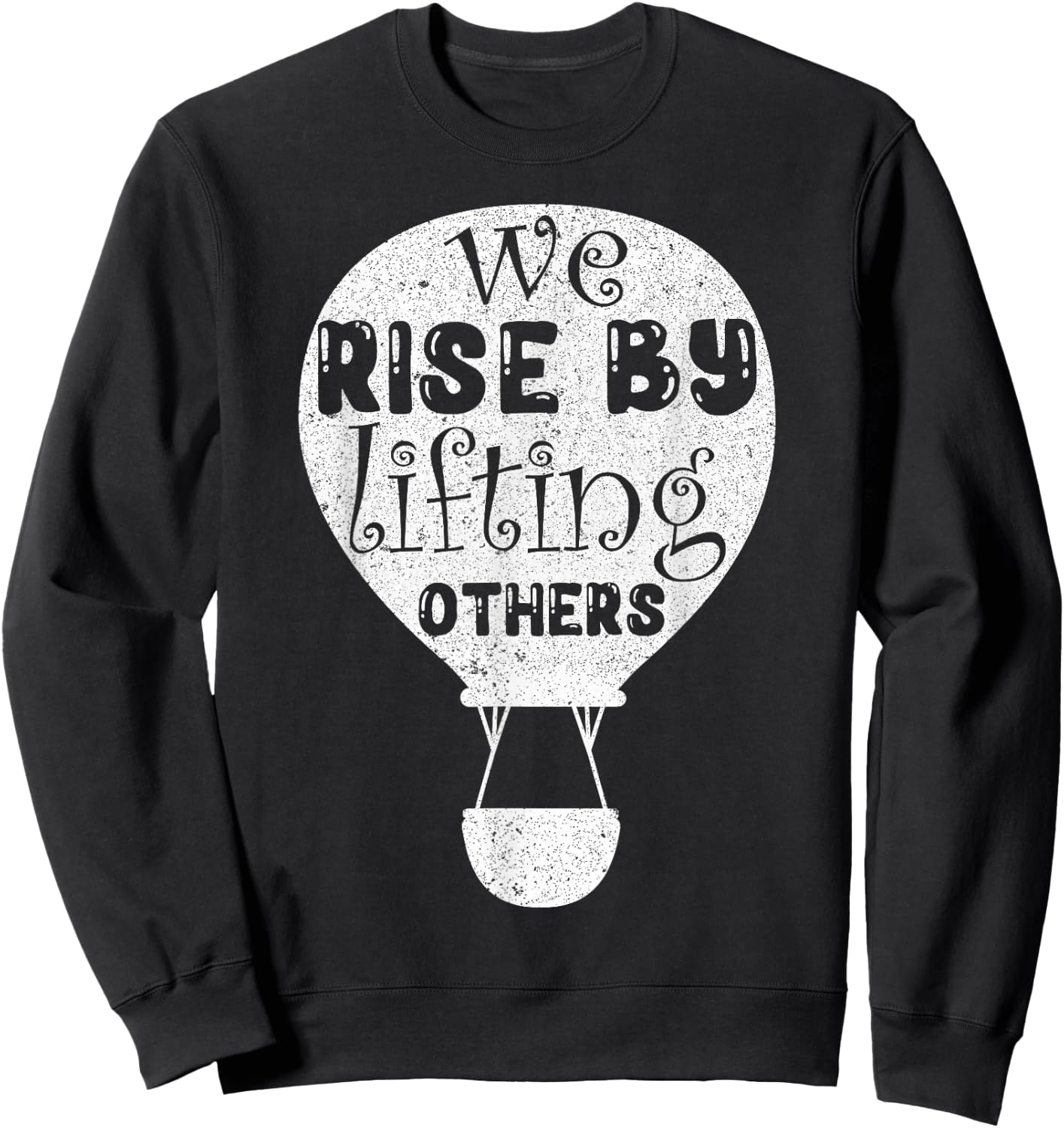 Balloon Flight Hot Air Balloon Sweatshirt - Sweatshirt | Black