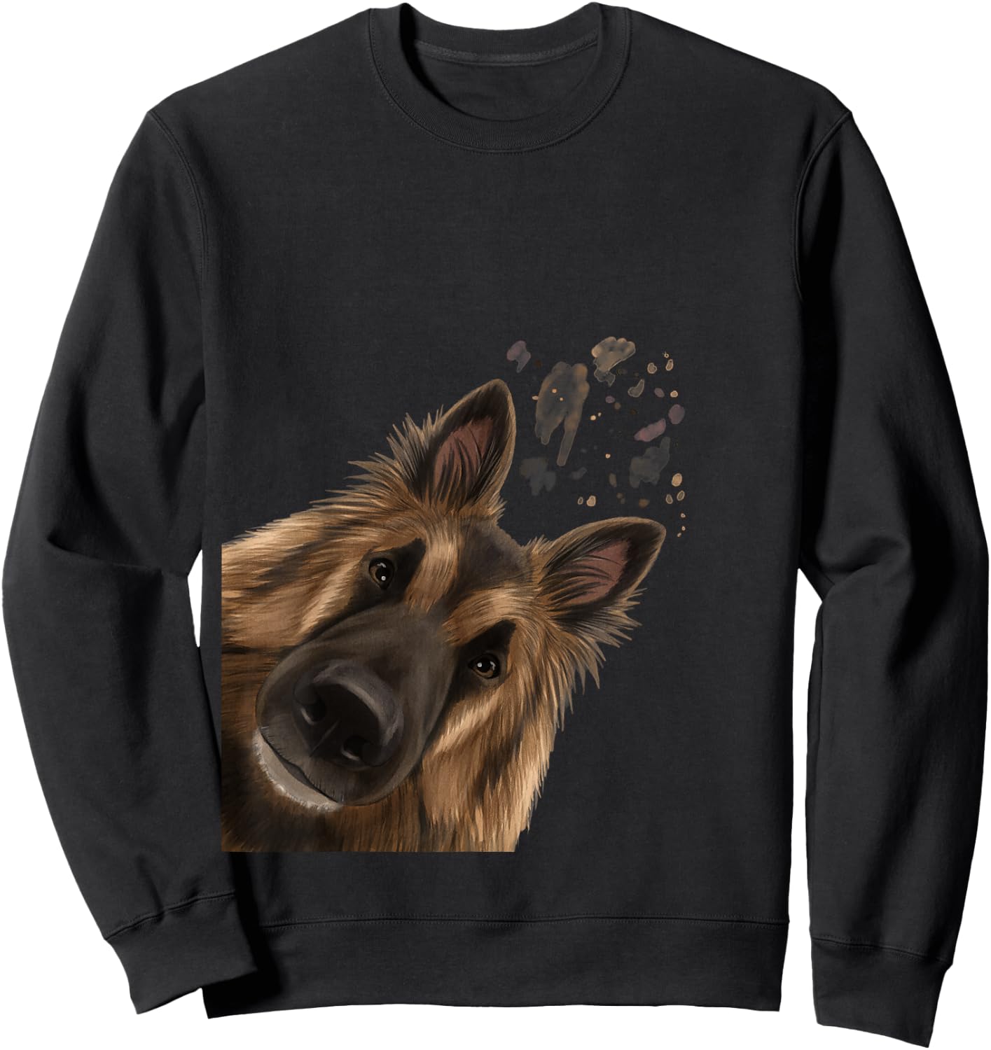 Funny Curious Belgian Shepherd Dog Tervuren Sweatshirt - Sweatshirt | Black