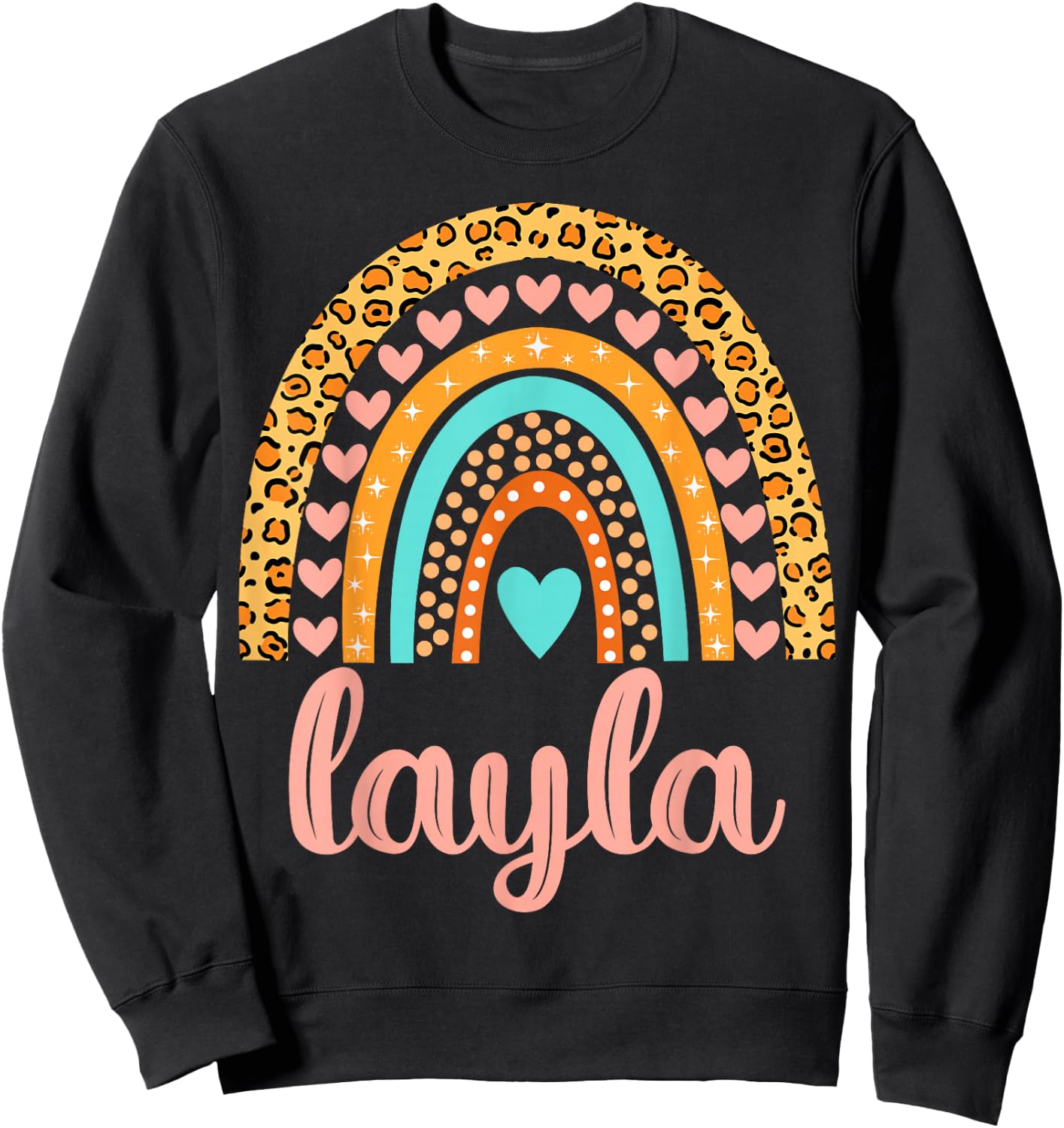 Layla Layla Name Birthday Shirt Gift Sweatshirt - Sweatshirt | Black