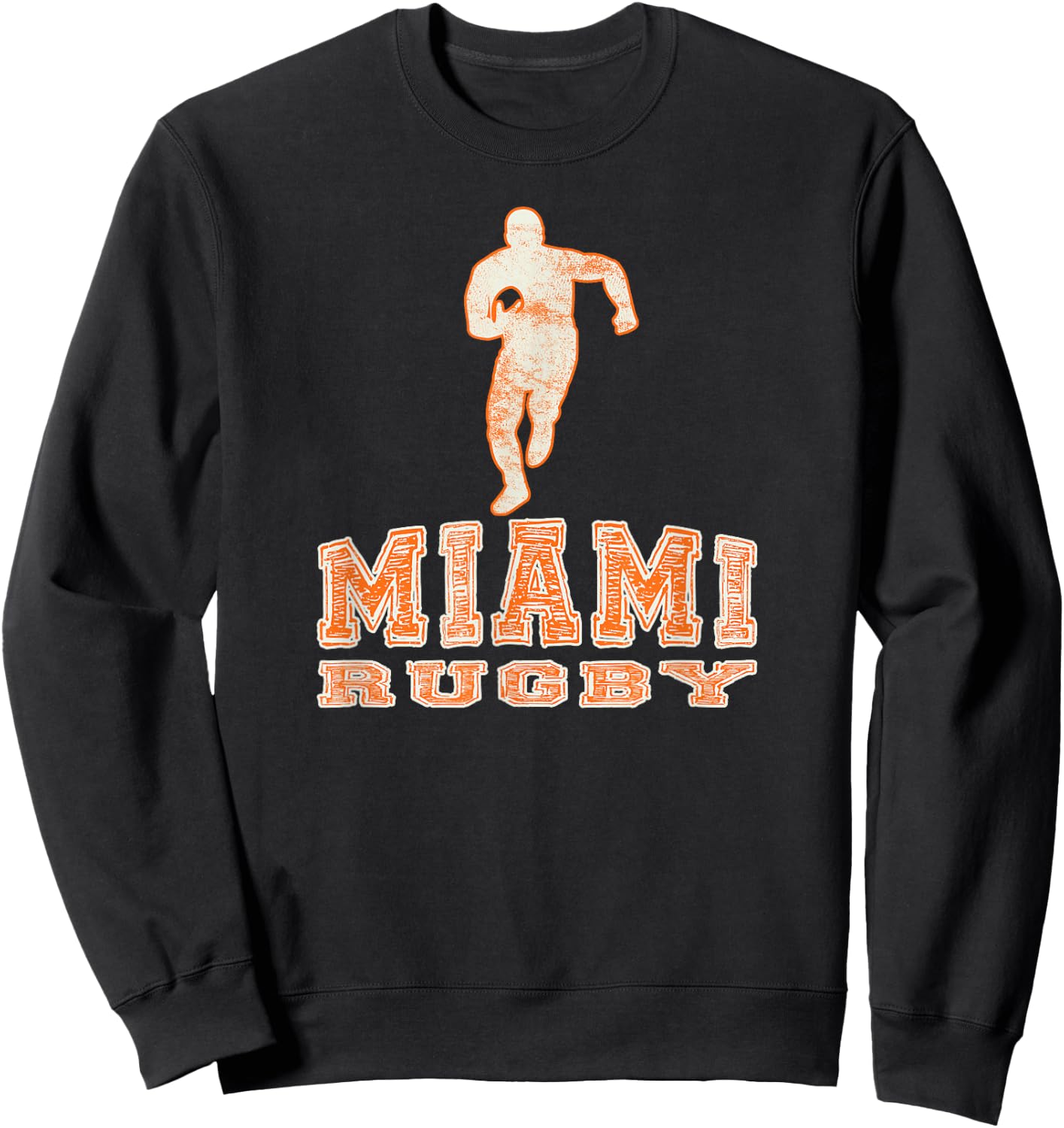 Vintage Miami FL Rugby Shirt Sweatshirt - Sweatshirt | Black
