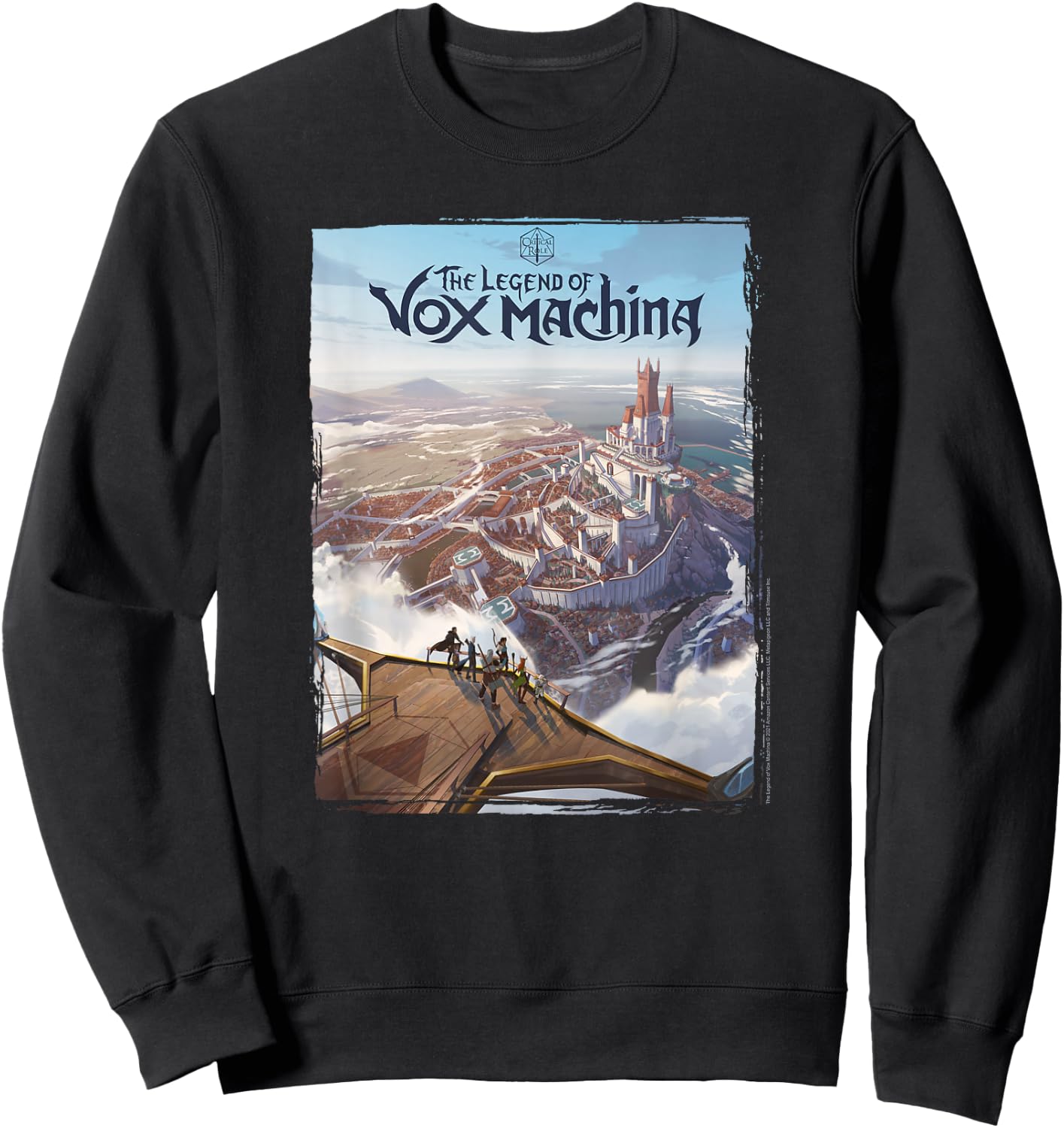 The Legend of Vox Machina Poster Art Small Sweatshirt - Sweatshirt | Black