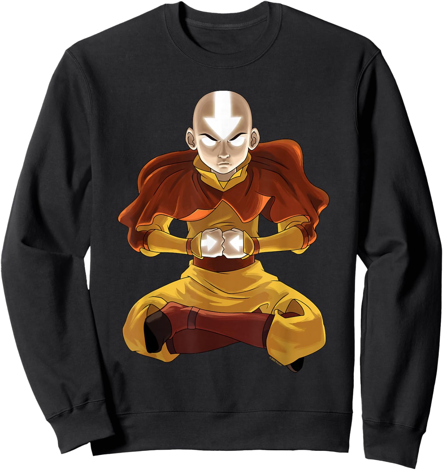 Avatar: The Last Airbender Aang Meditation Sweatshirt - Sweatshirt | Black