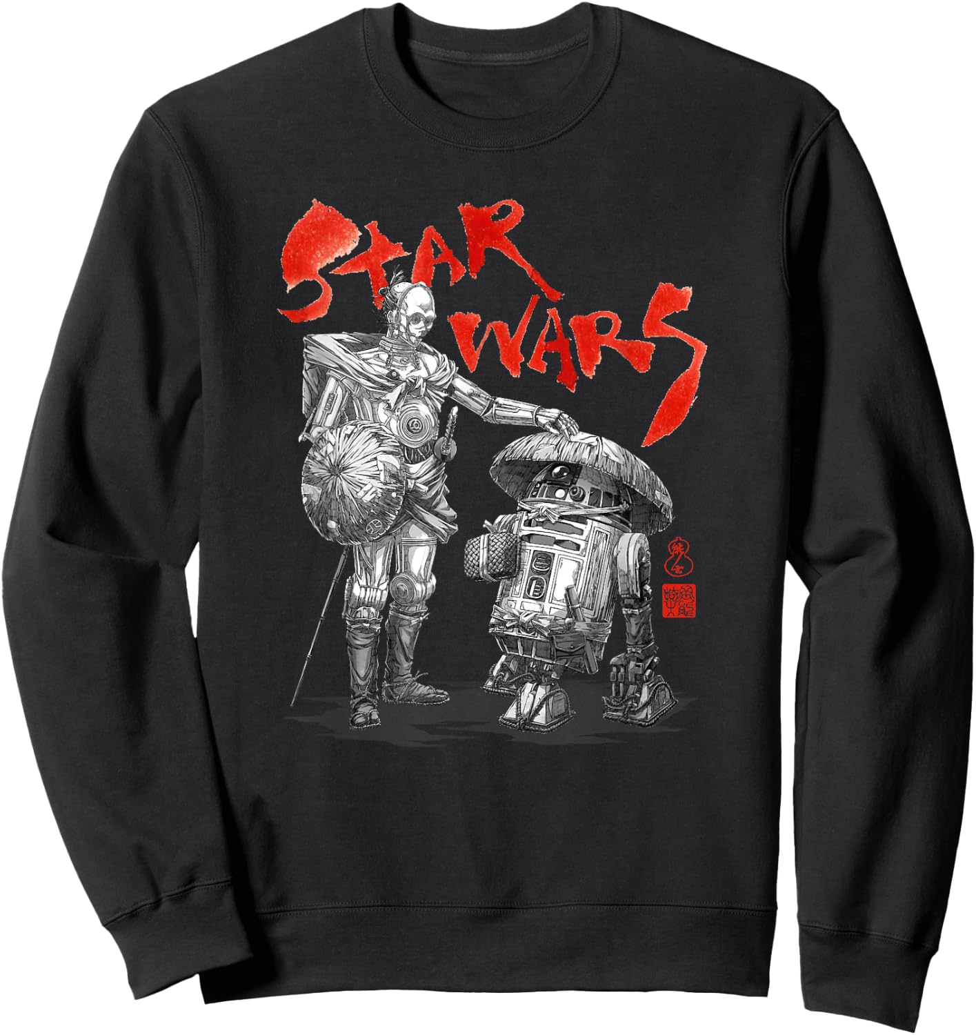 Star Wars Visions Samurai Droids Sweatshirt - Sweatshirt | Black