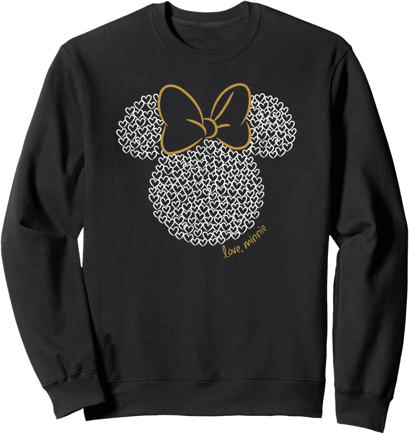 Disney Mickey and Friends Minnie Doodle Love Ears Sweatshirt - Sweatshirt | Black