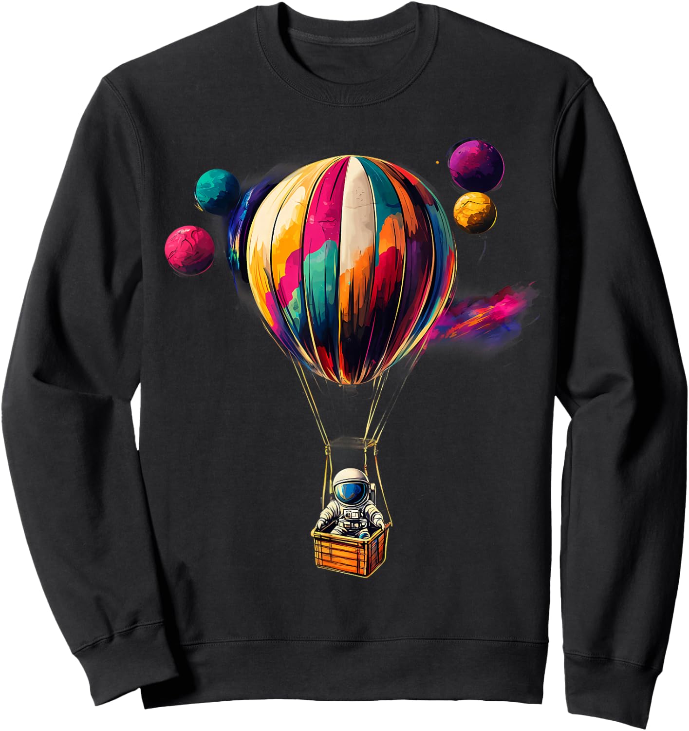 Hot Air Balloon Ride Festival Hot Air Ballooning Sweatshirt - Sweatshirt | Black