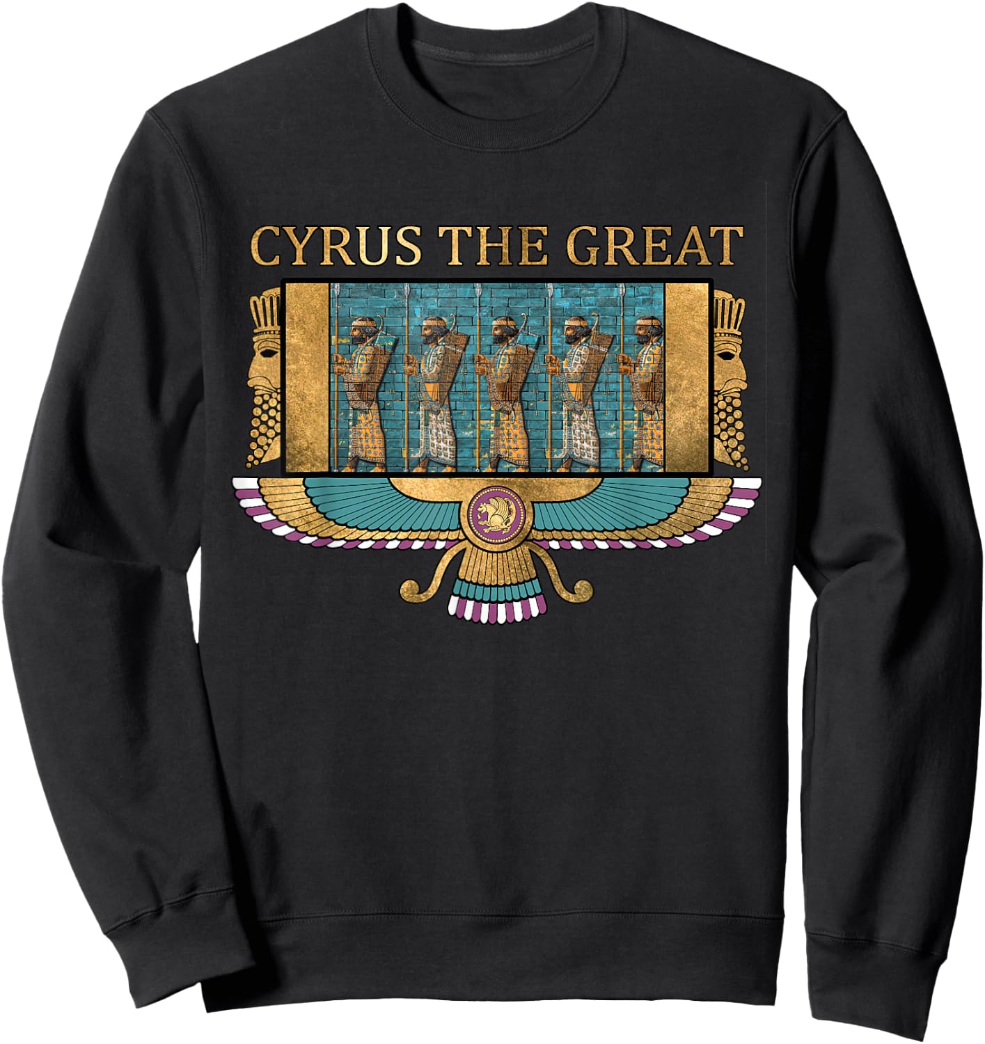 Cyrus the Great Ancient Persia Achaemenid Persian Sweatshirt - Sweatshirt | Black