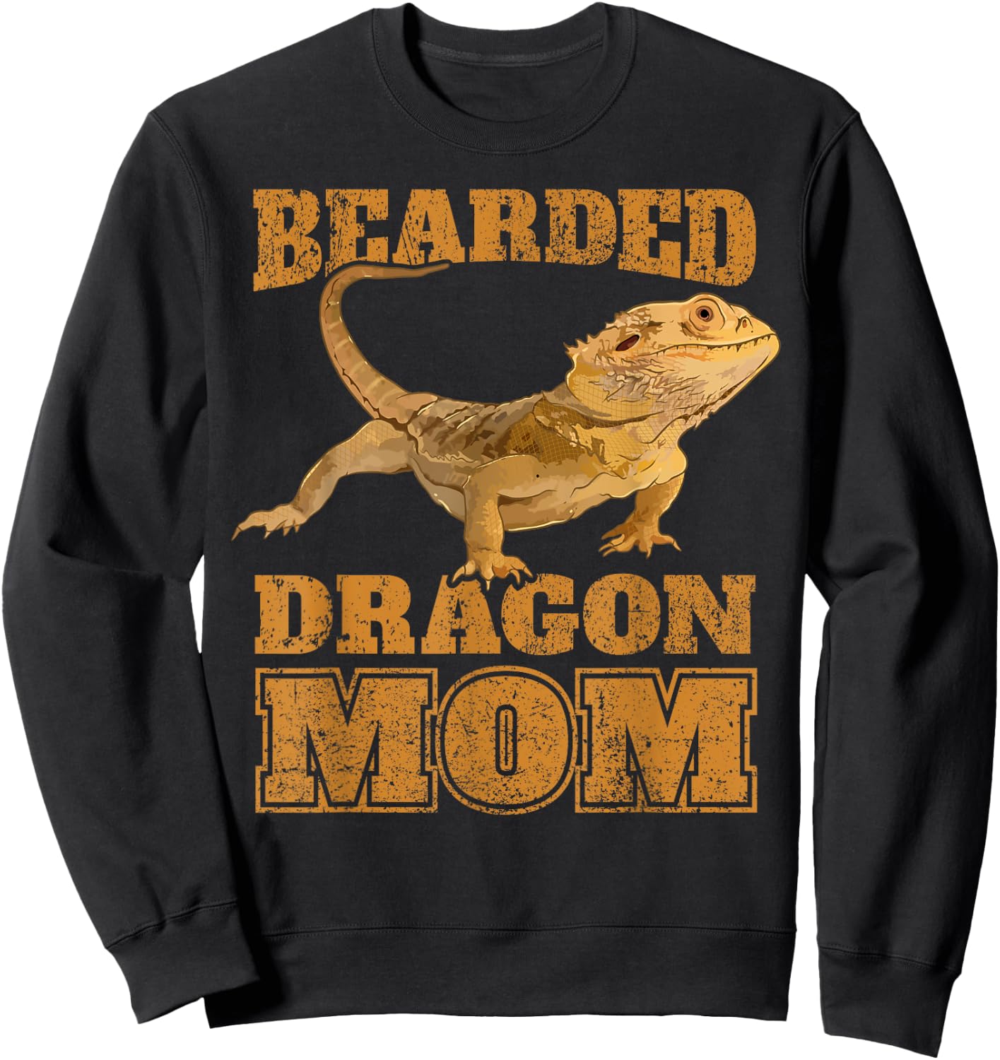 Cute Bearded Dragon Mom Mama Bearded Dragon Mother Sweatshirt - Sweatshirt | Black