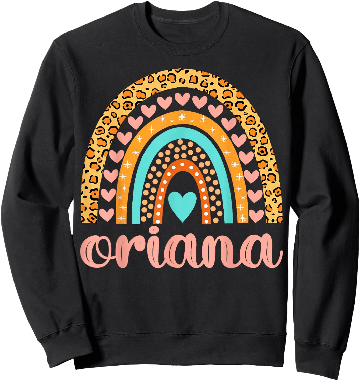 Oriana Oriana Name Birthday Shirt Gift Sweatshirt - Sweatshirt | Black