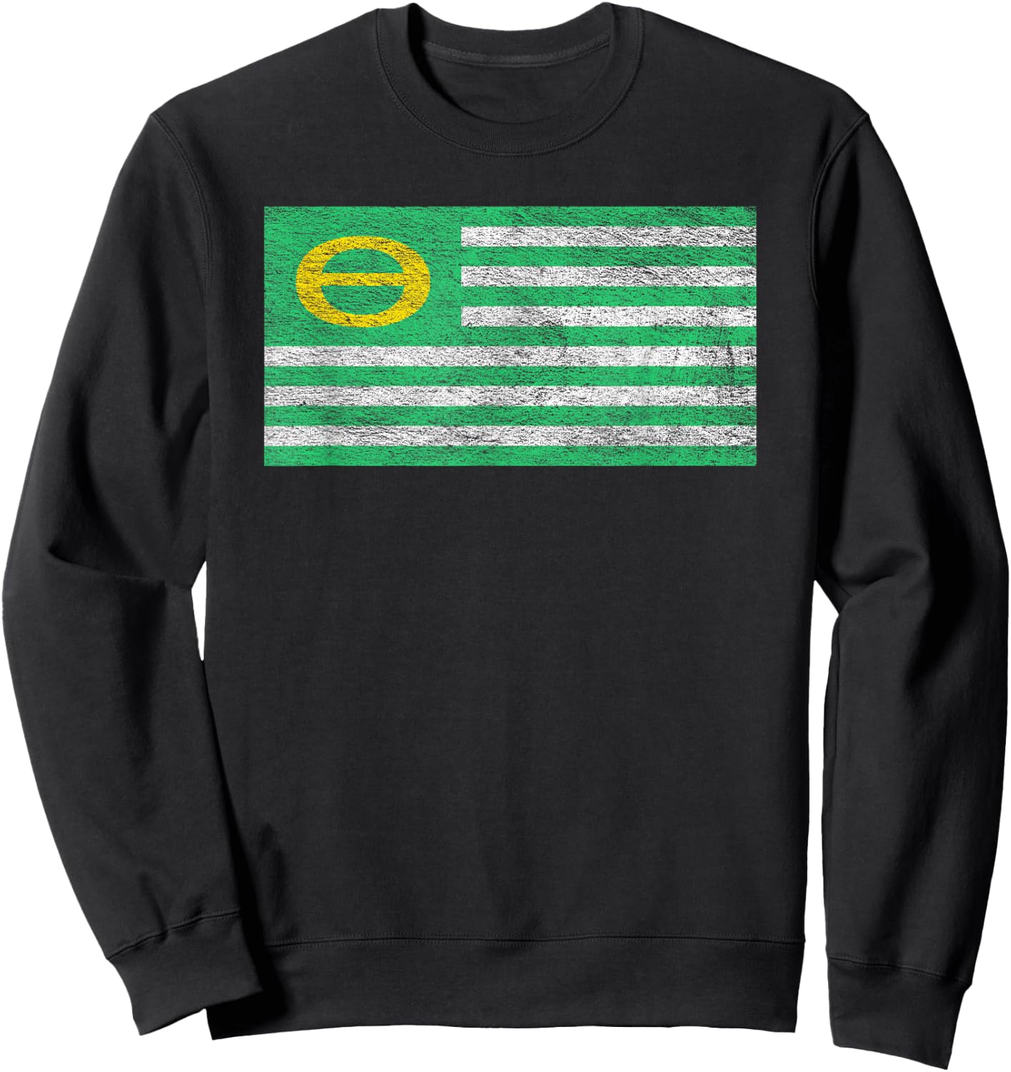 Ecology Flag Environmentalism Earth Day Sweatshirt - Sweatshirt | Black