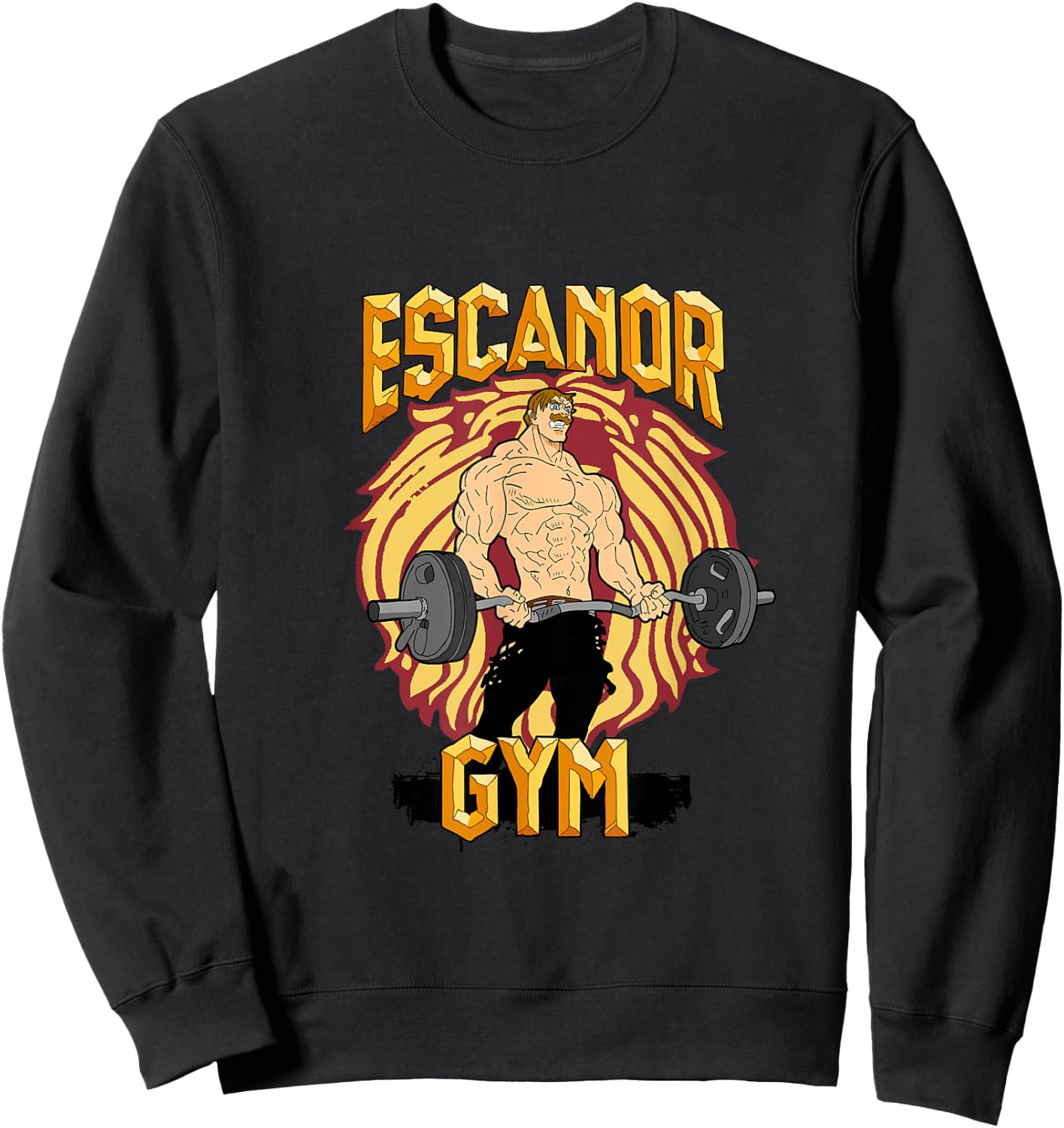 Escanor Gym Pride Sweatshirt - Sweatshirt | Black
