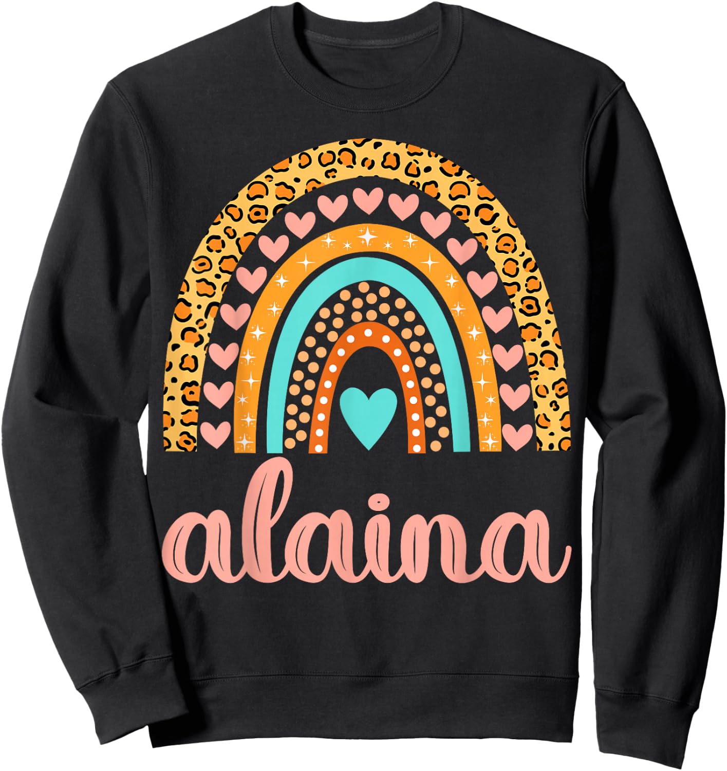 Alaina Alaina Name Birthday Shirt Gift Sweatshirt - Sweatshirt | Black