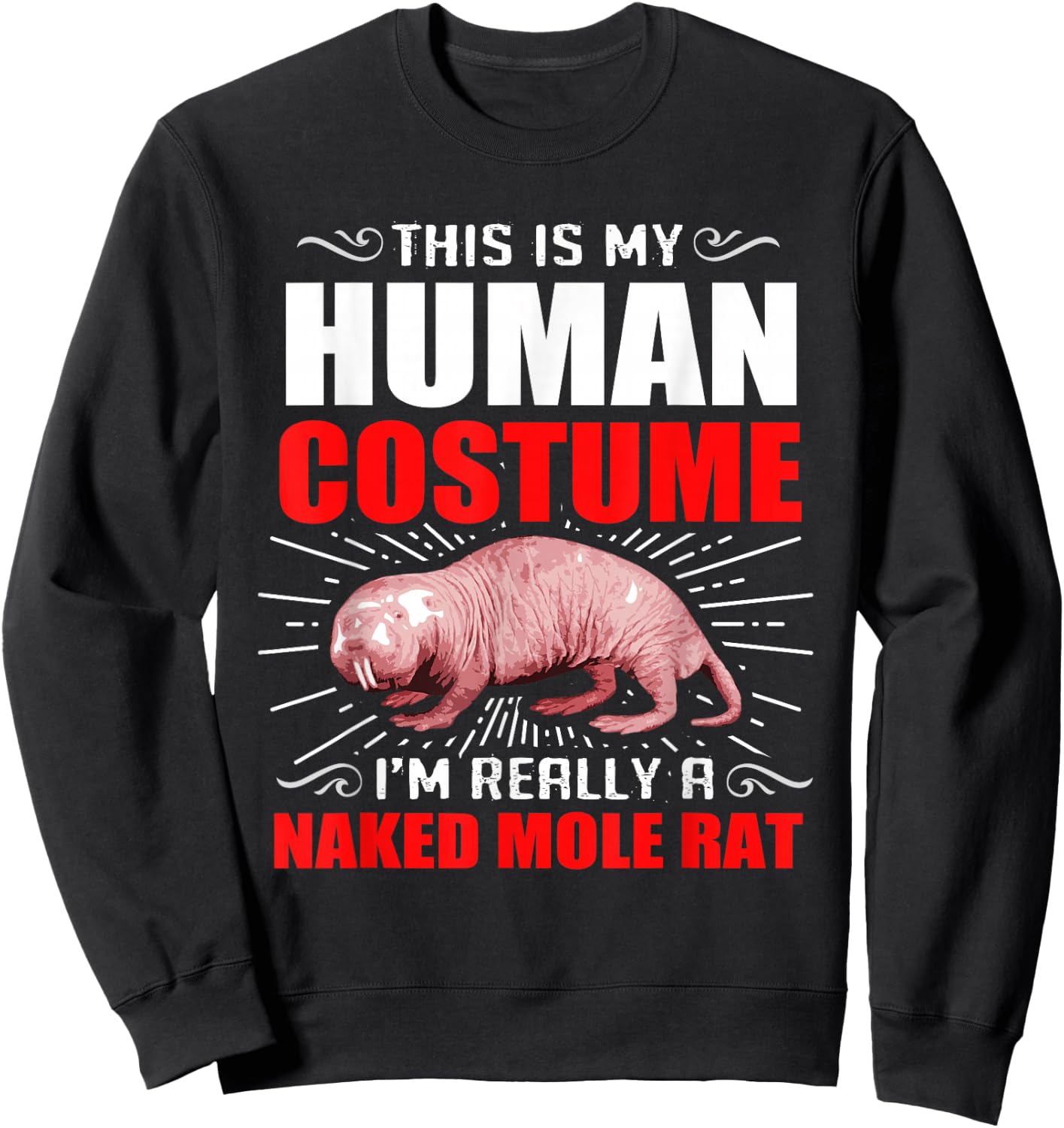 Naked Mole Rat Sweatshirt - Sweatshirt | Black