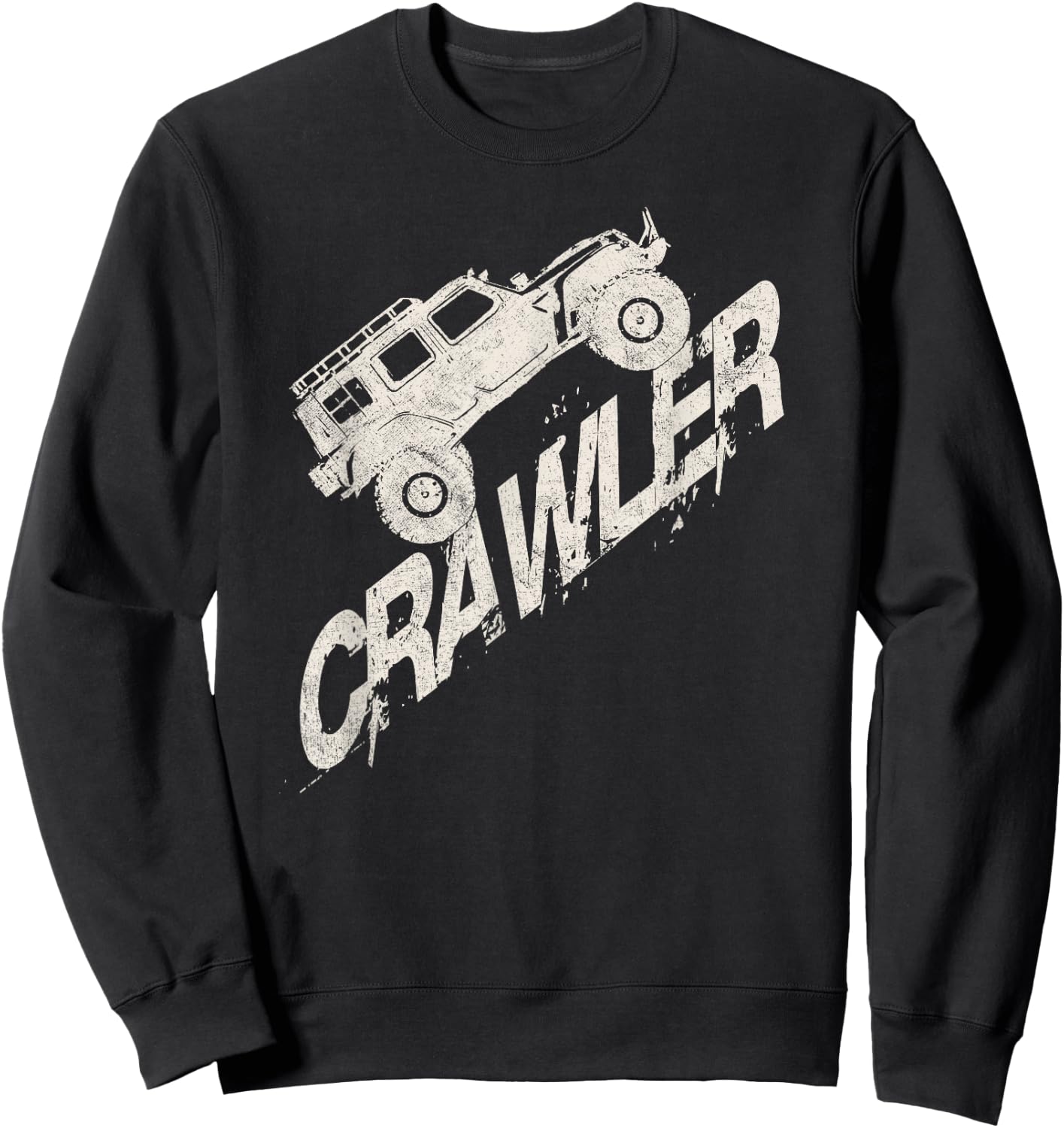 Crawler Rc Car Rock Scaler Scale Rc Offroad Truck Clawling Sweatshirt - Sweatshirt | Black