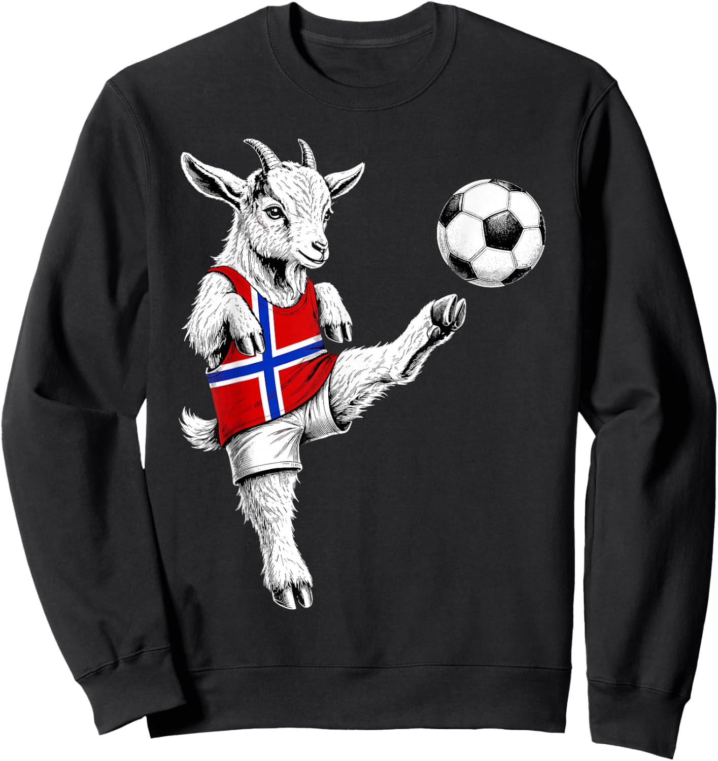 Norwegian Flag Men Women Kids Norway Sweatshirt - Sweatshirt | Black