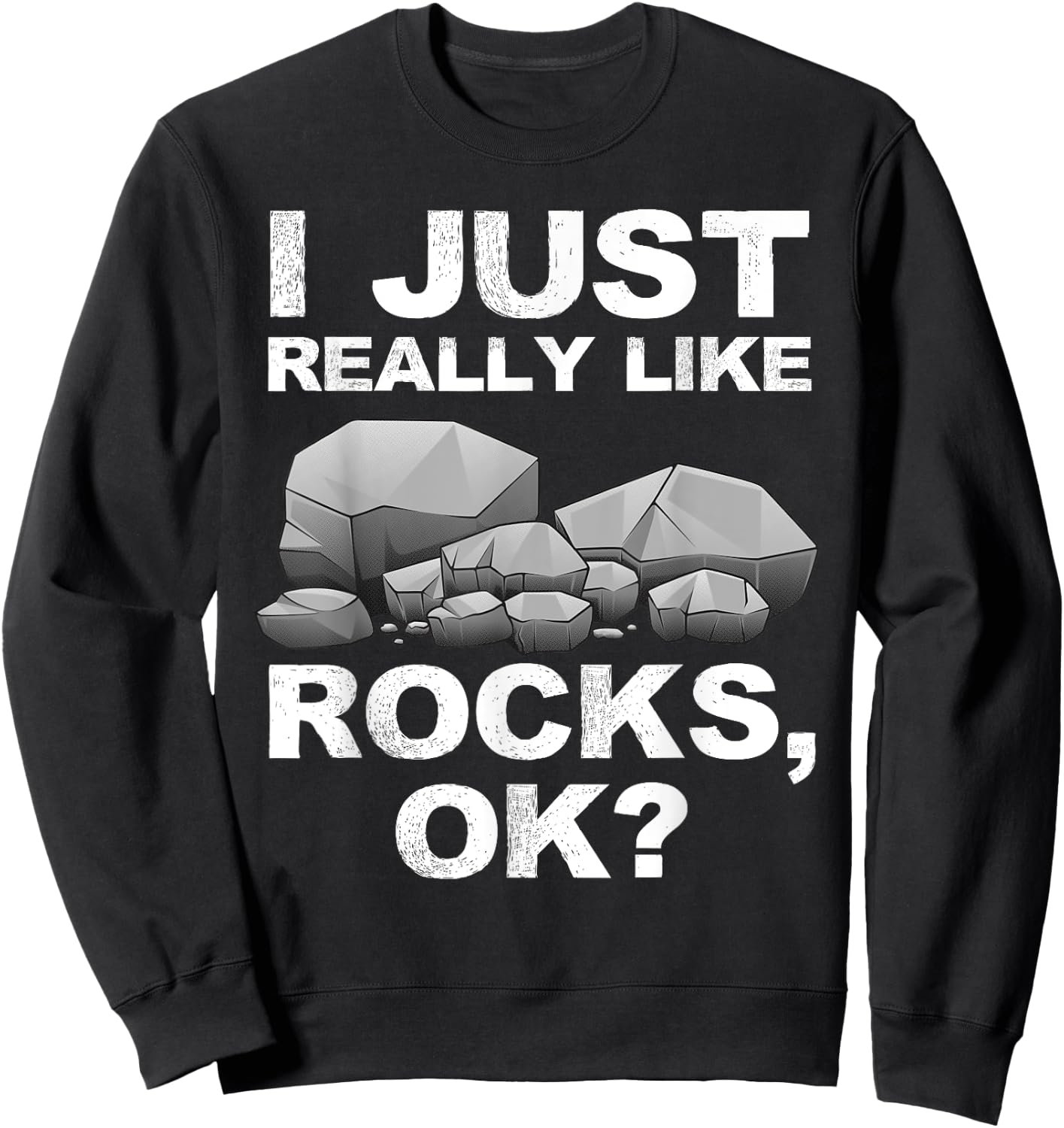 Cool Geology Design Women Geologist Rock Collector Sweatshirt - Sweatshirt | Black