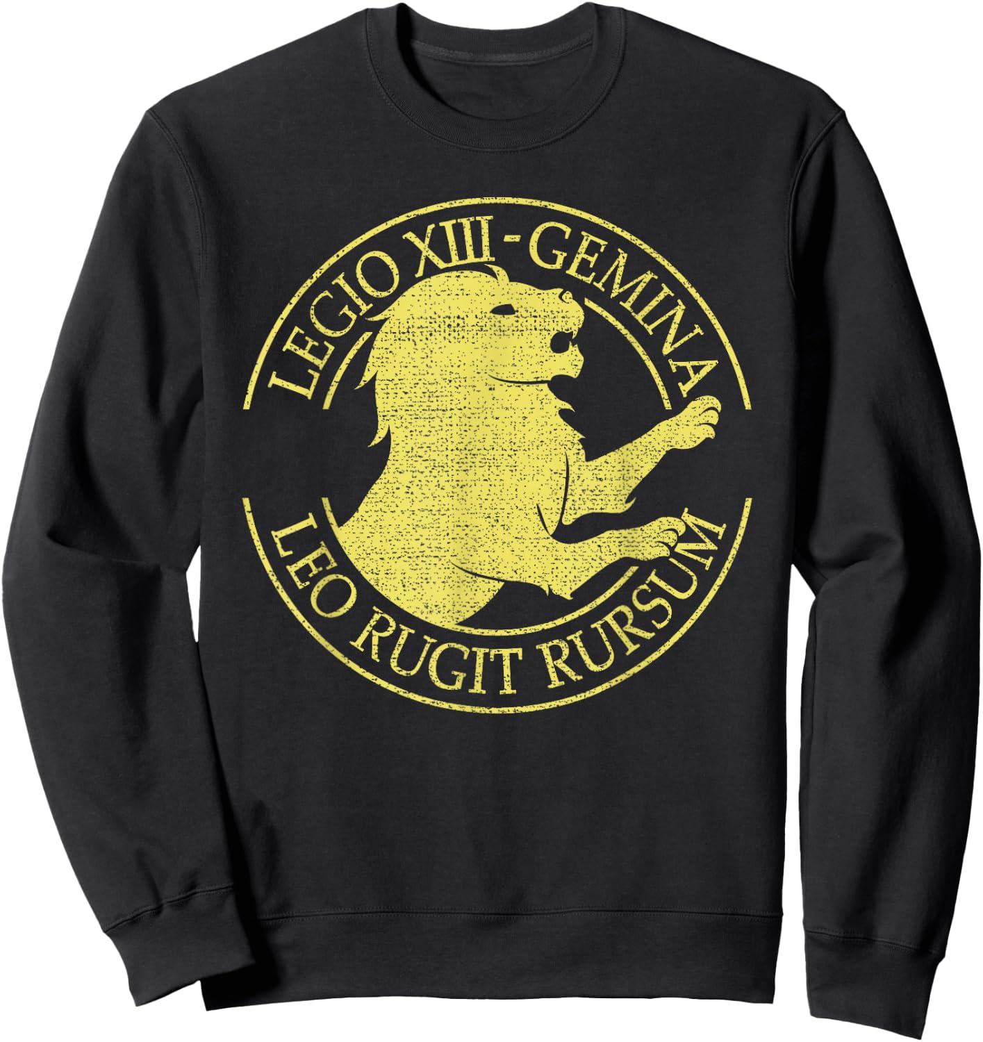 Legio XIII Gemina Roman Legion Empire Pedites Legionary Sweatshirt - Sweatshirt | Black