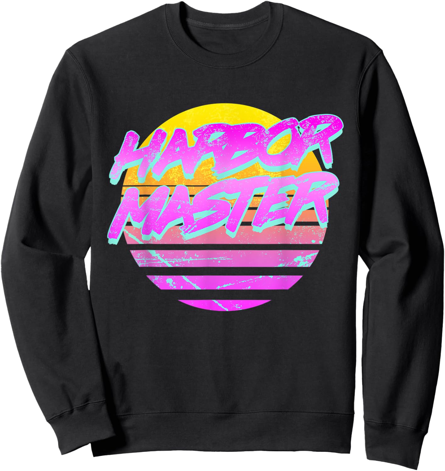 Vintage Retro Harbor Master Sweatshirt - Sweatshirt | Black