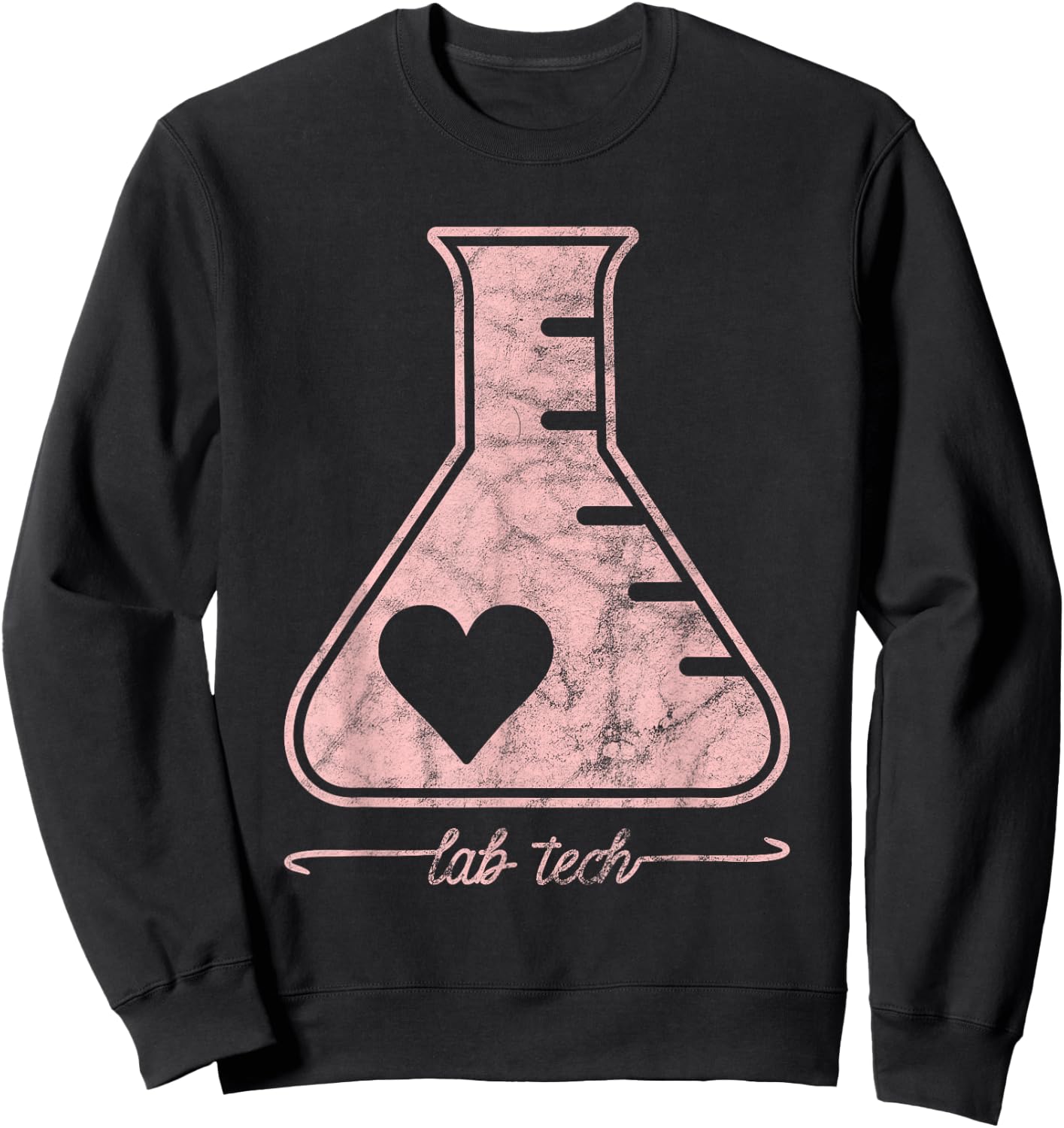 Beaker Lab Tech Laboratory Technician T shirt gift Sweatshirt - Sweatshirt | Black