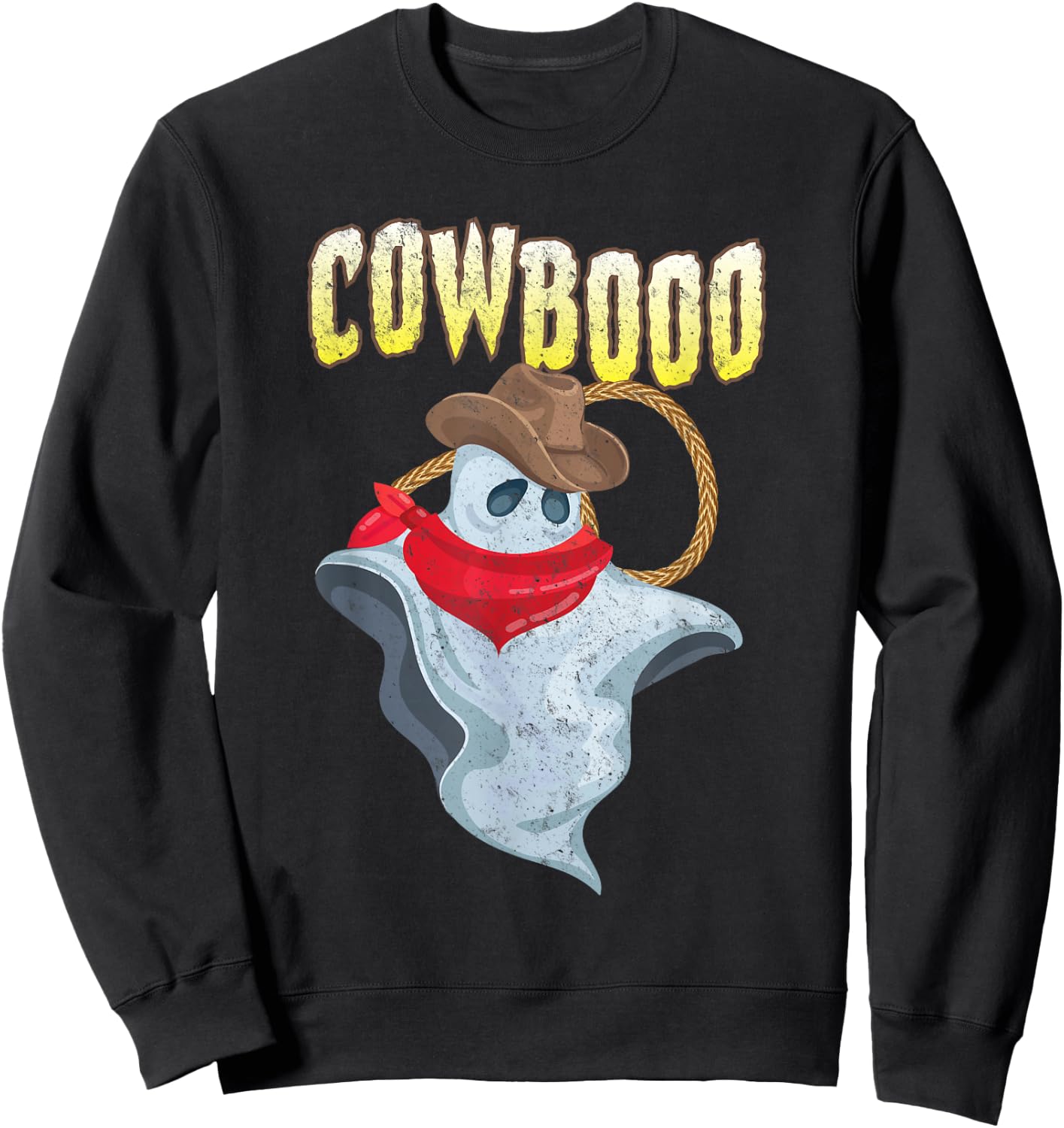 Funny Western Cowboy Halloween Costume Men Women Kids Sweatshirt - Sweatshirt | Black