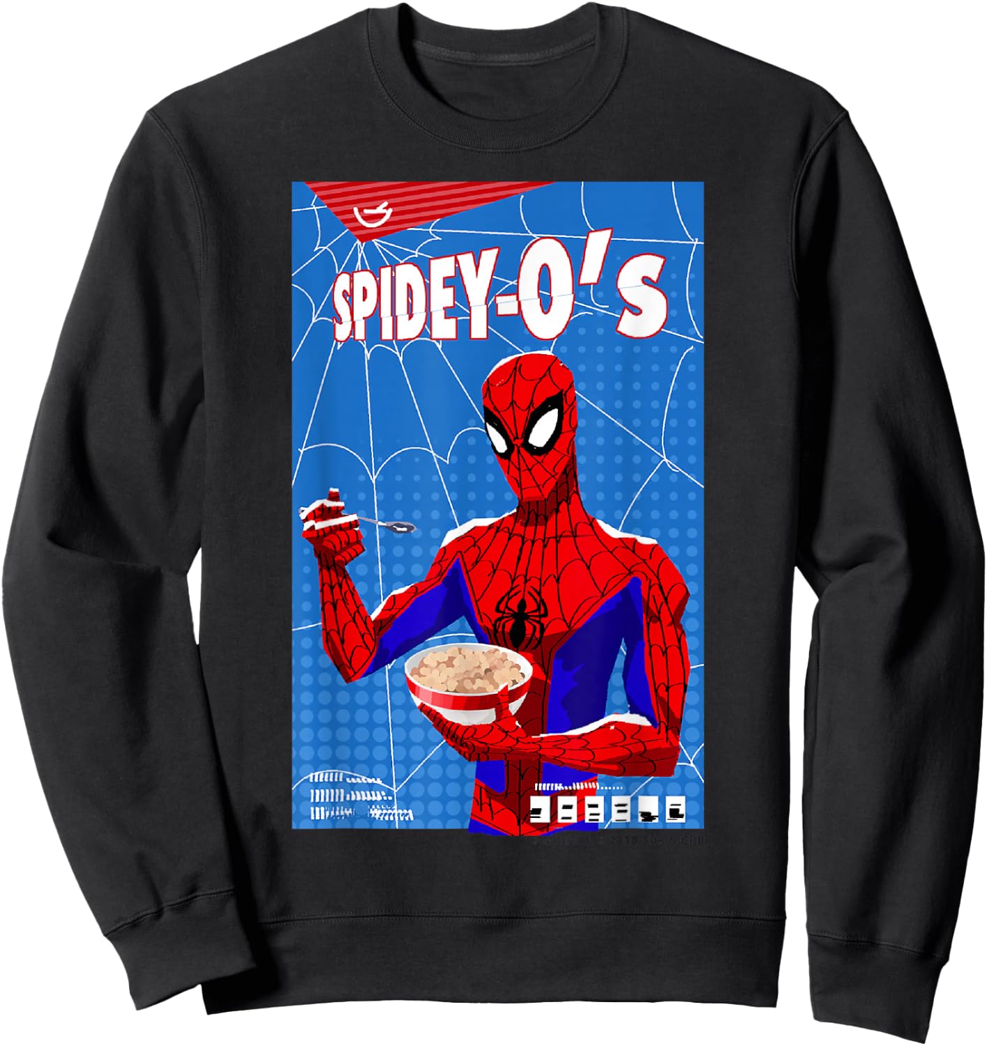 Marvel Spider-Man Spiderverse Spidey-O's Box Graphic Sweatshirt - Sweatshirt | Black
