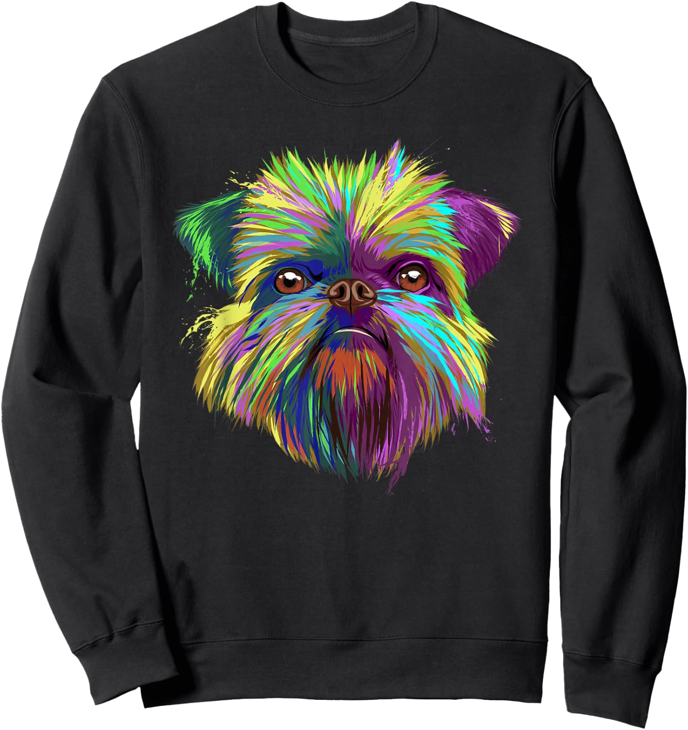 Colourful Dog Brussels Griffon Sweatshirt - Sweatshirt | Black
