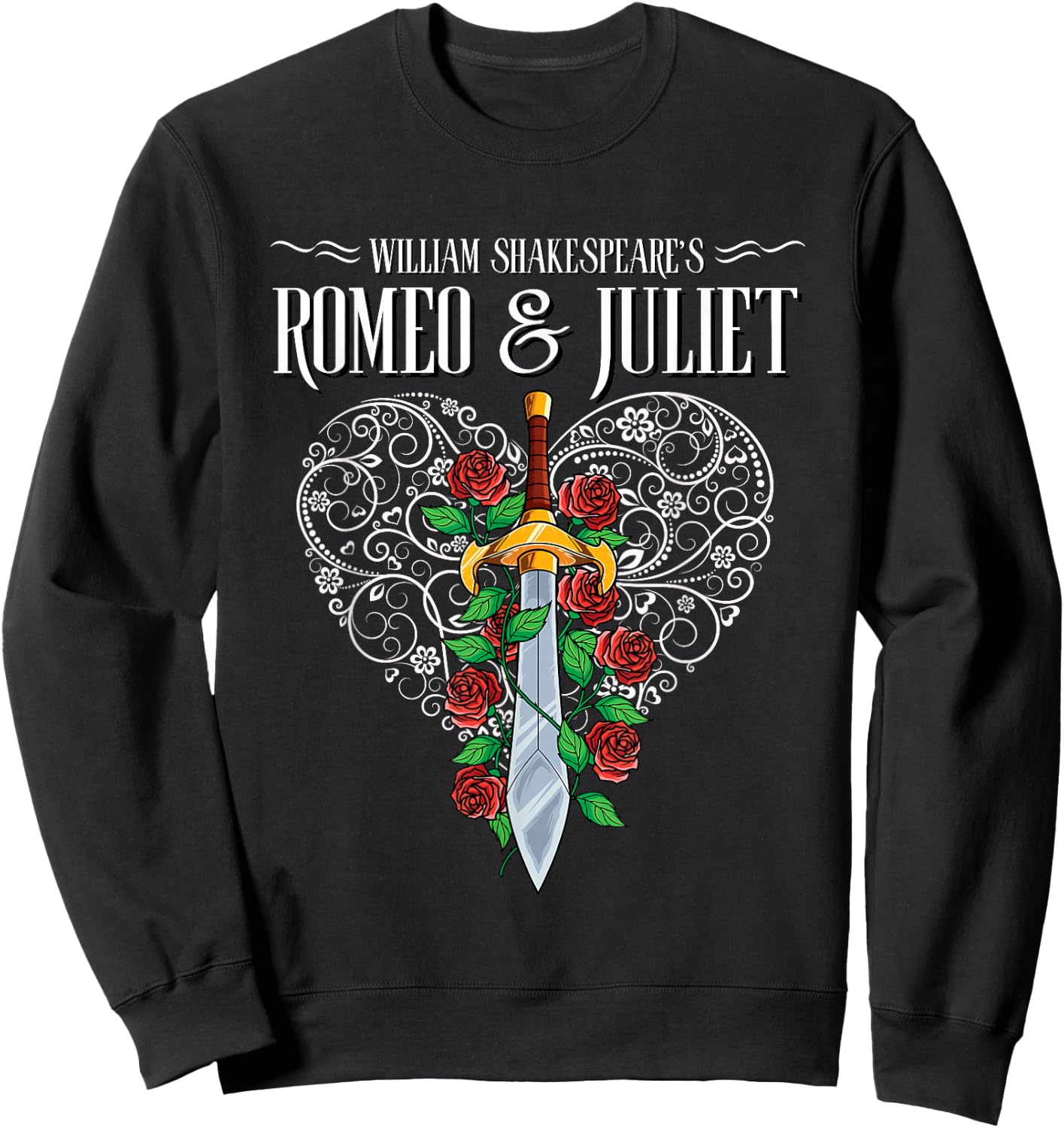 Romeo and Juliet, William Shakespeare, Literature Theatre Sweatshirt - Sweatshirt | Black