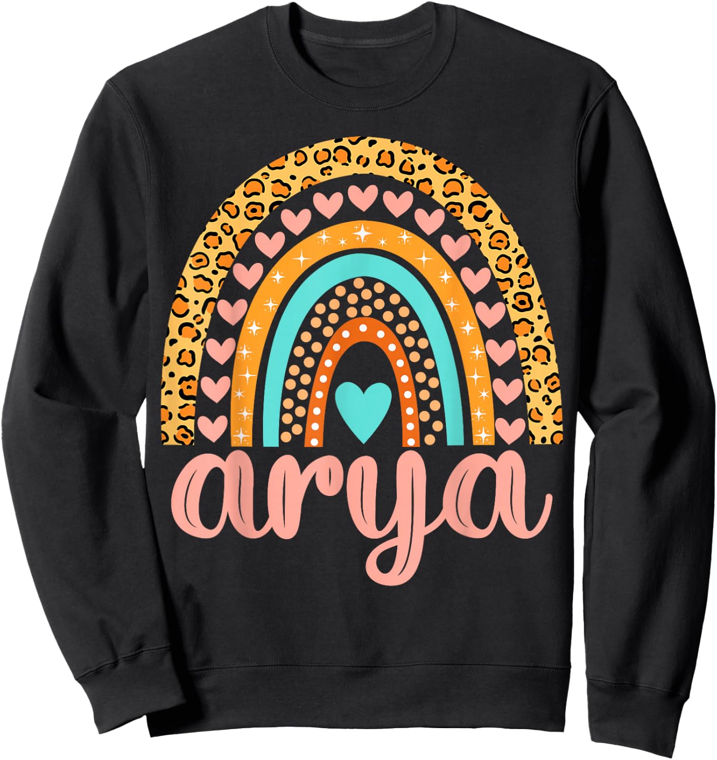 Arya Arya Name Birthday Shirt Gift Sweatshirt - Sweatshirt | Black