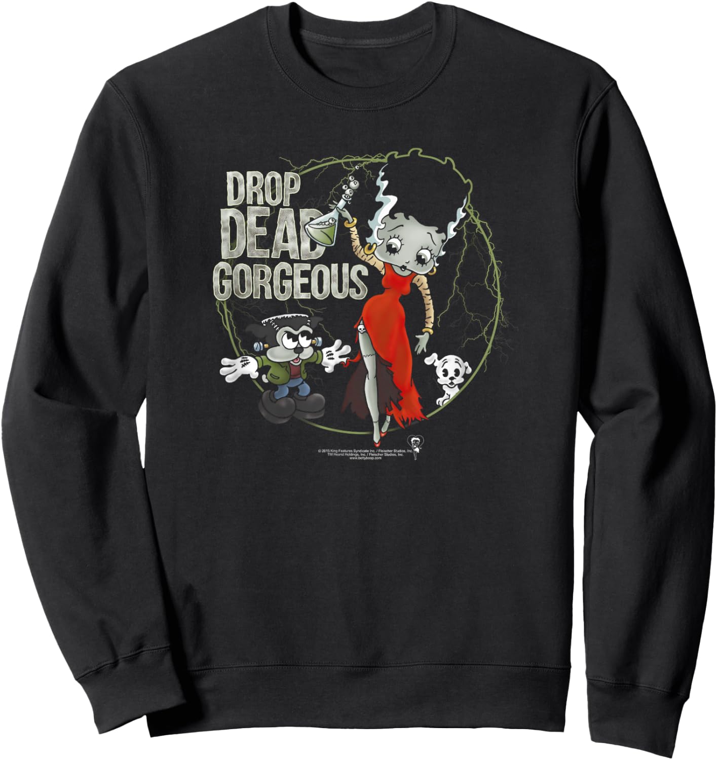 Betty Boop Drop Dead Gorgeous Sweatshirt - Sweatshirt | Black