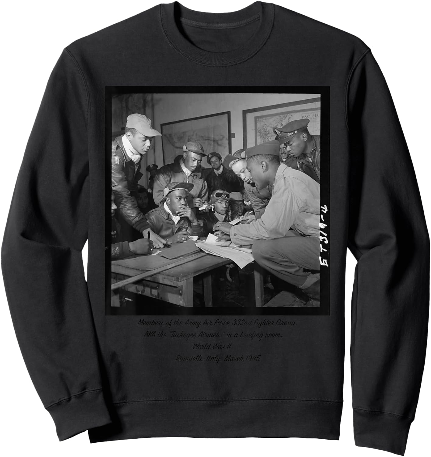 Tuskegee Airmen Preparing for Battle Sweatshirt - Sweatshirt | Black